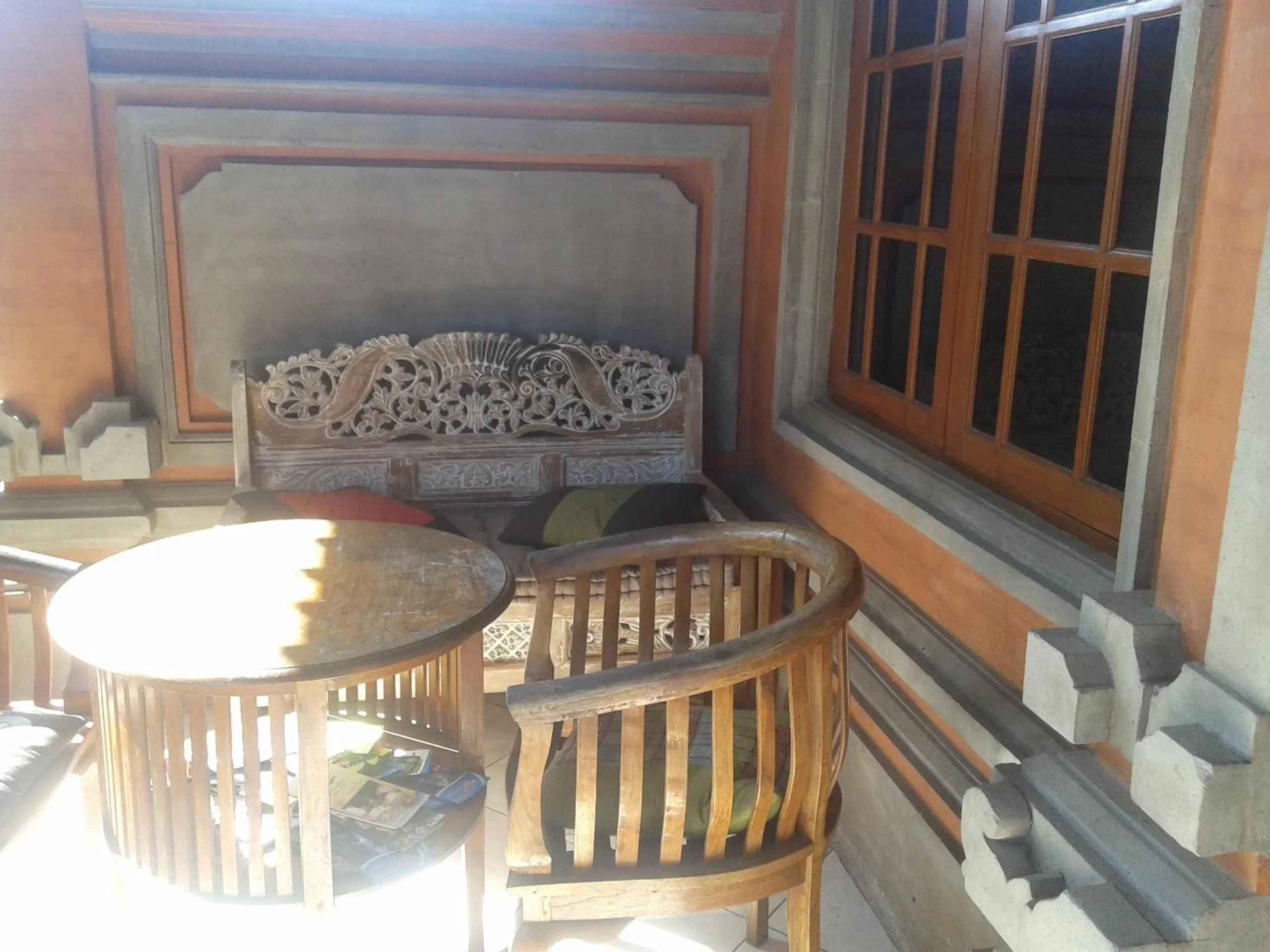 Seating area in Raka House Accommodation