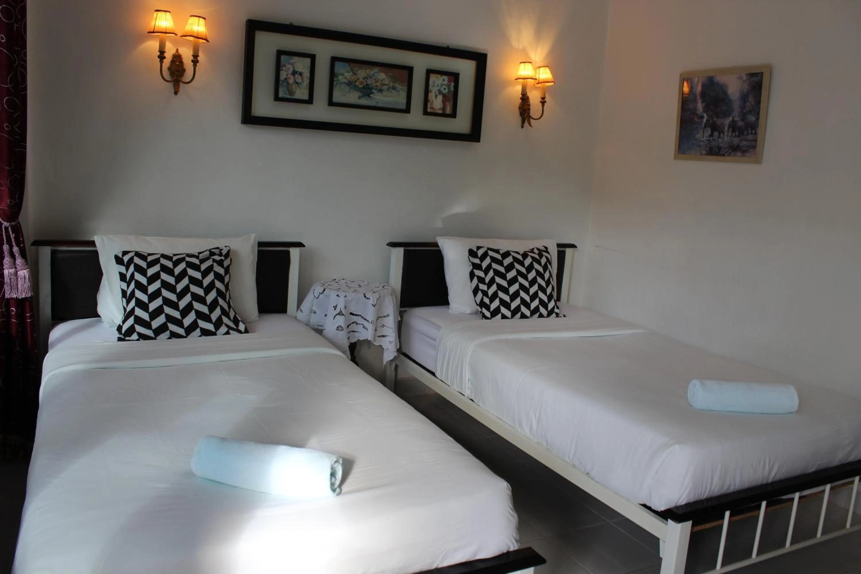 Bed in White Elephant Resort