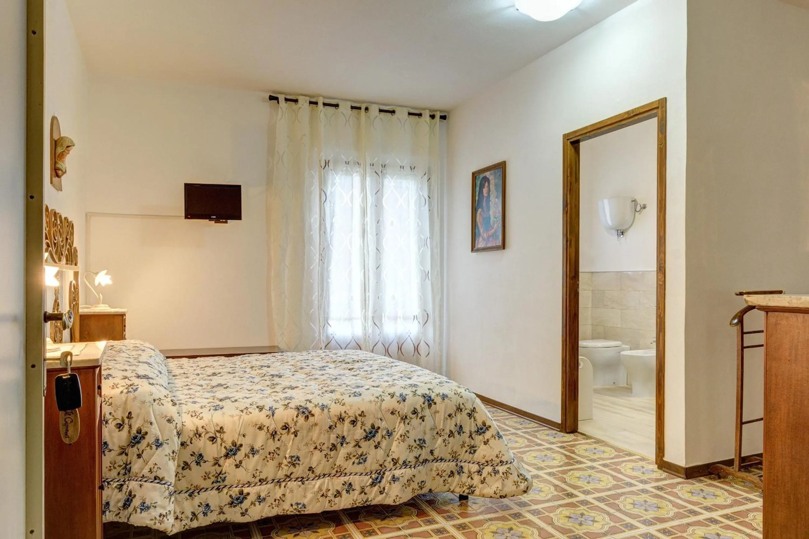 Bathroom, Bed in B&B Il Pozzo