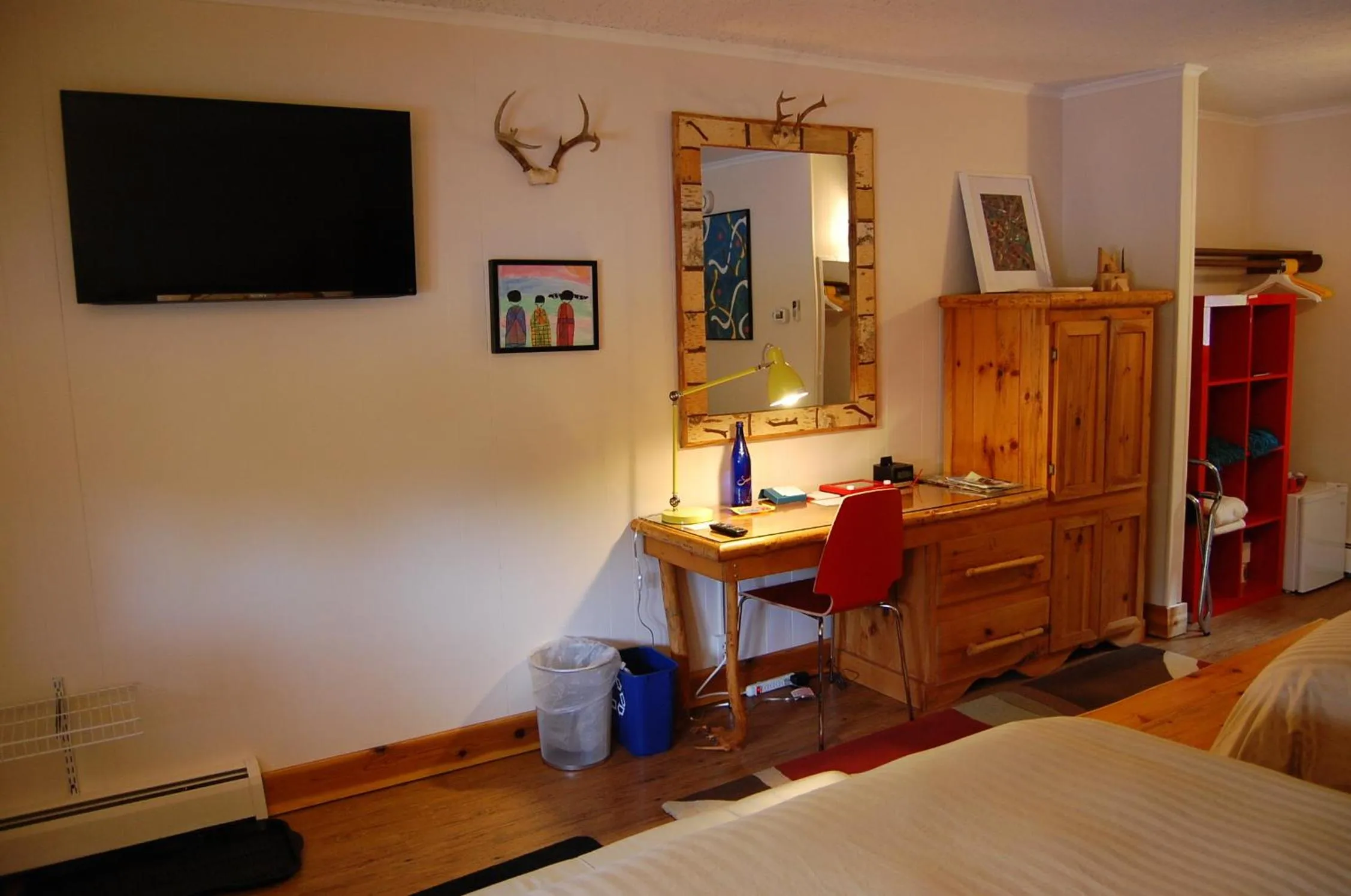 Bed in Gore Mountain Lodge