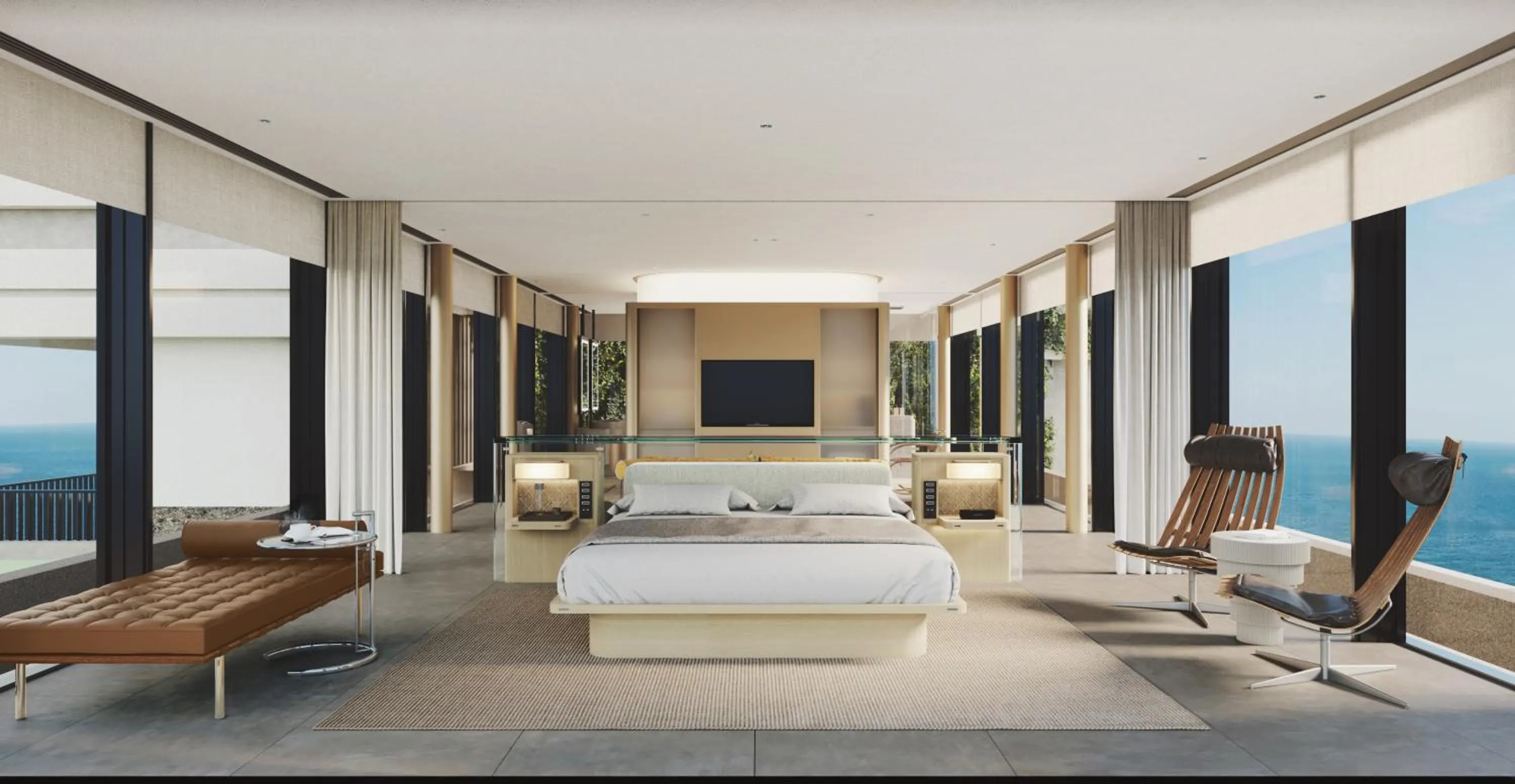 Photo of the whole room, Bed in Alila Dong'Ao Island Zhuhai