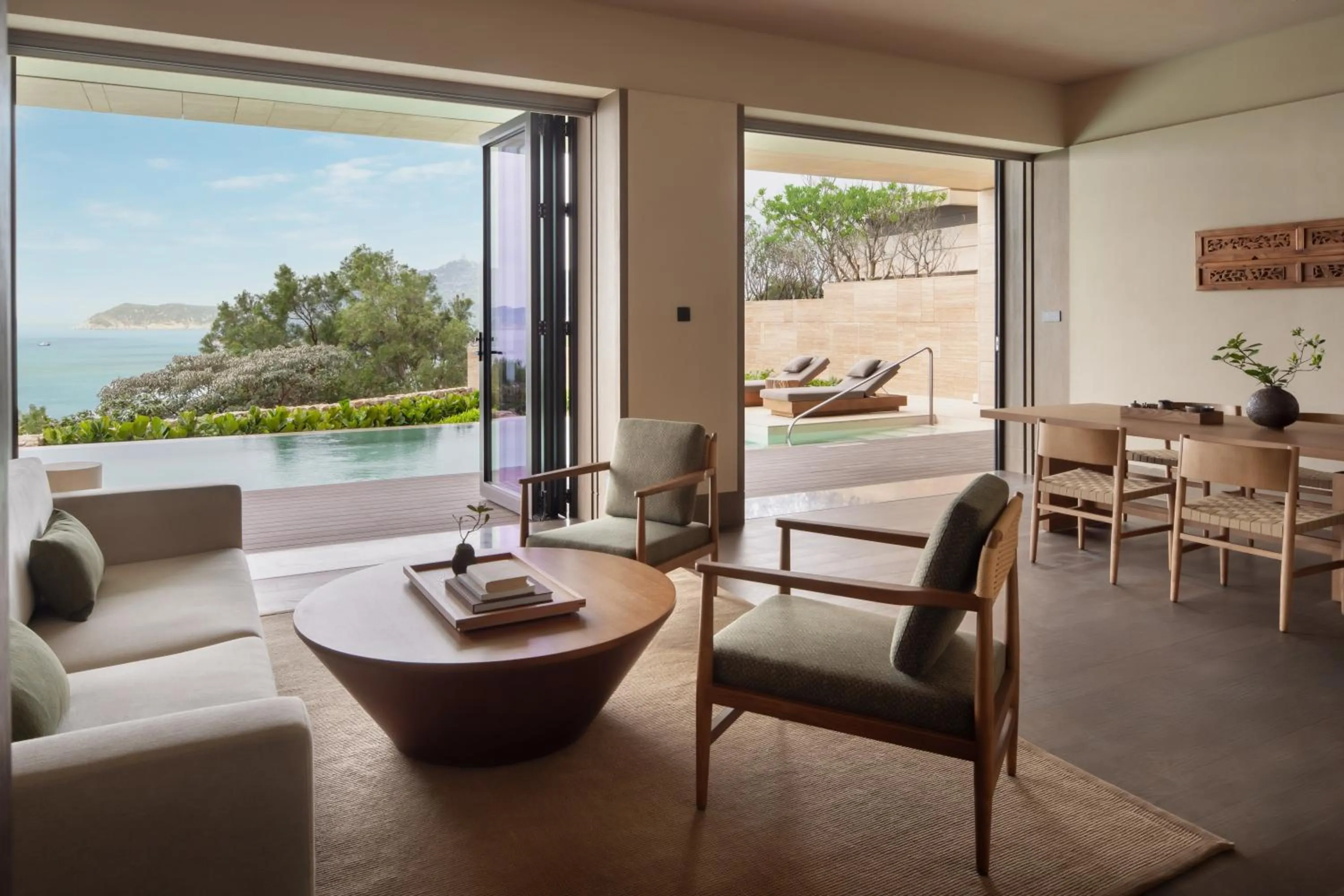 Living room in Alila Dong'Ao Island Zhuhai