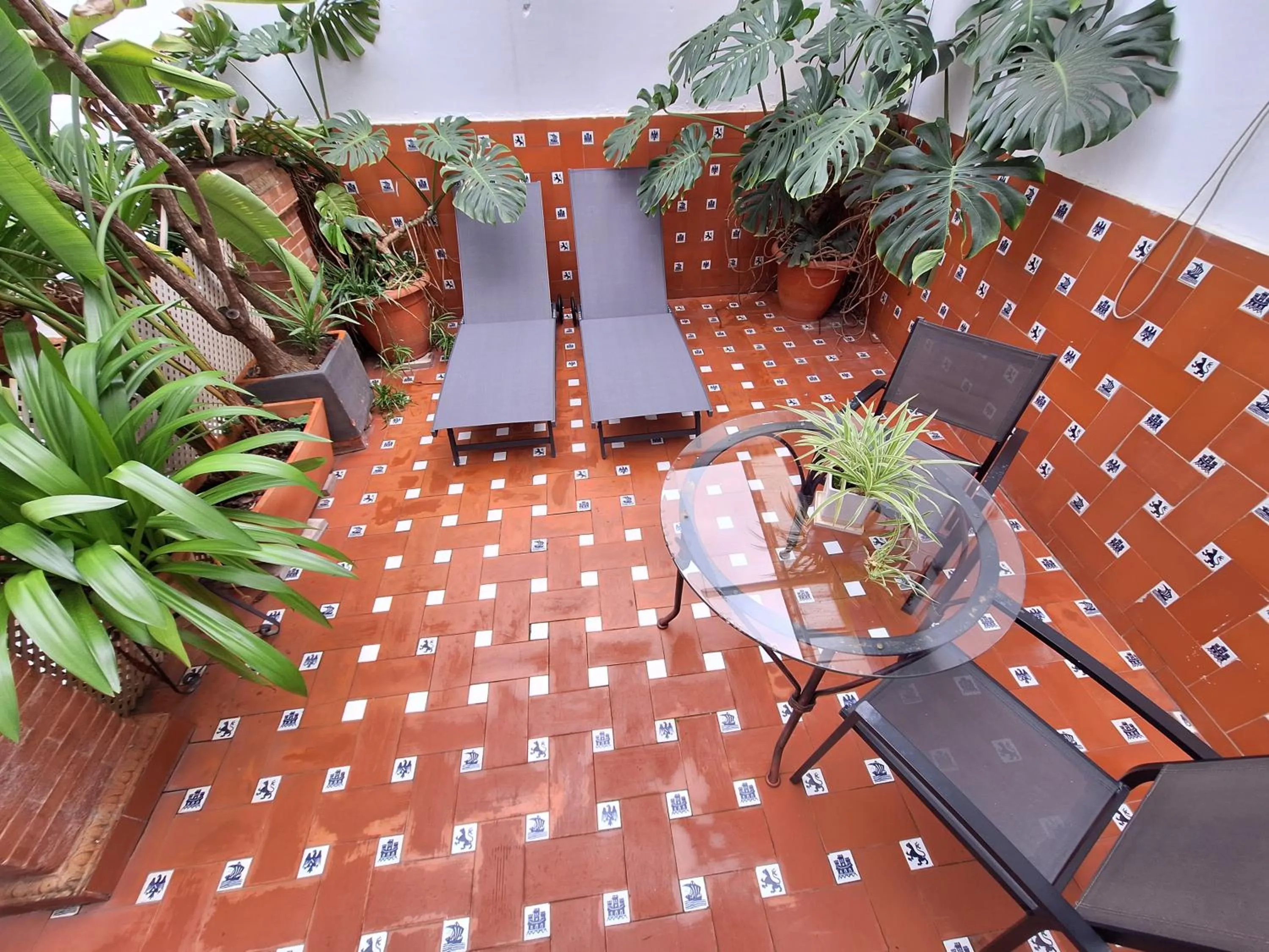 Patio in Hotel Casa de los Azulejos