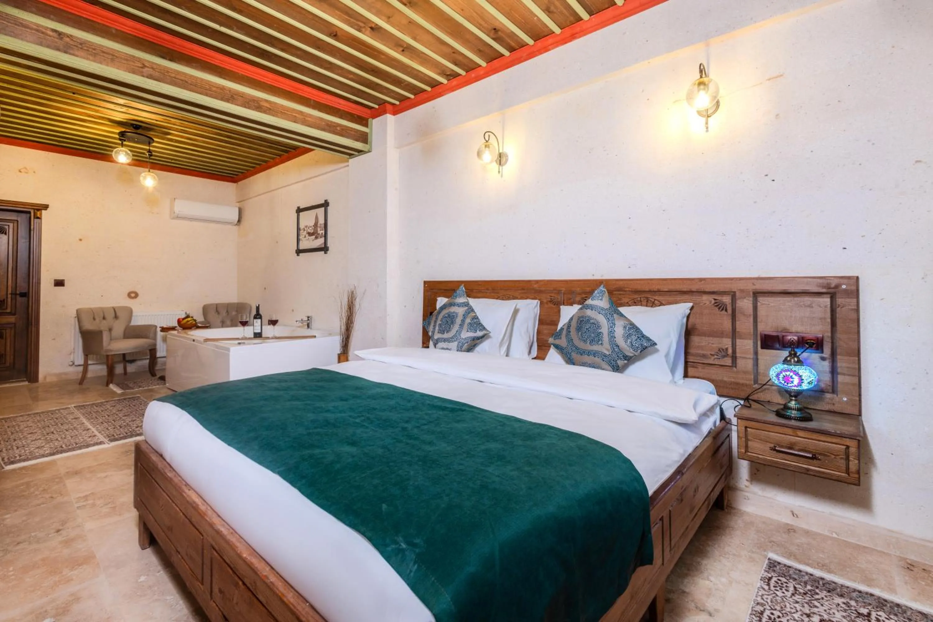 Bed in Mai Cappadocia Hotel