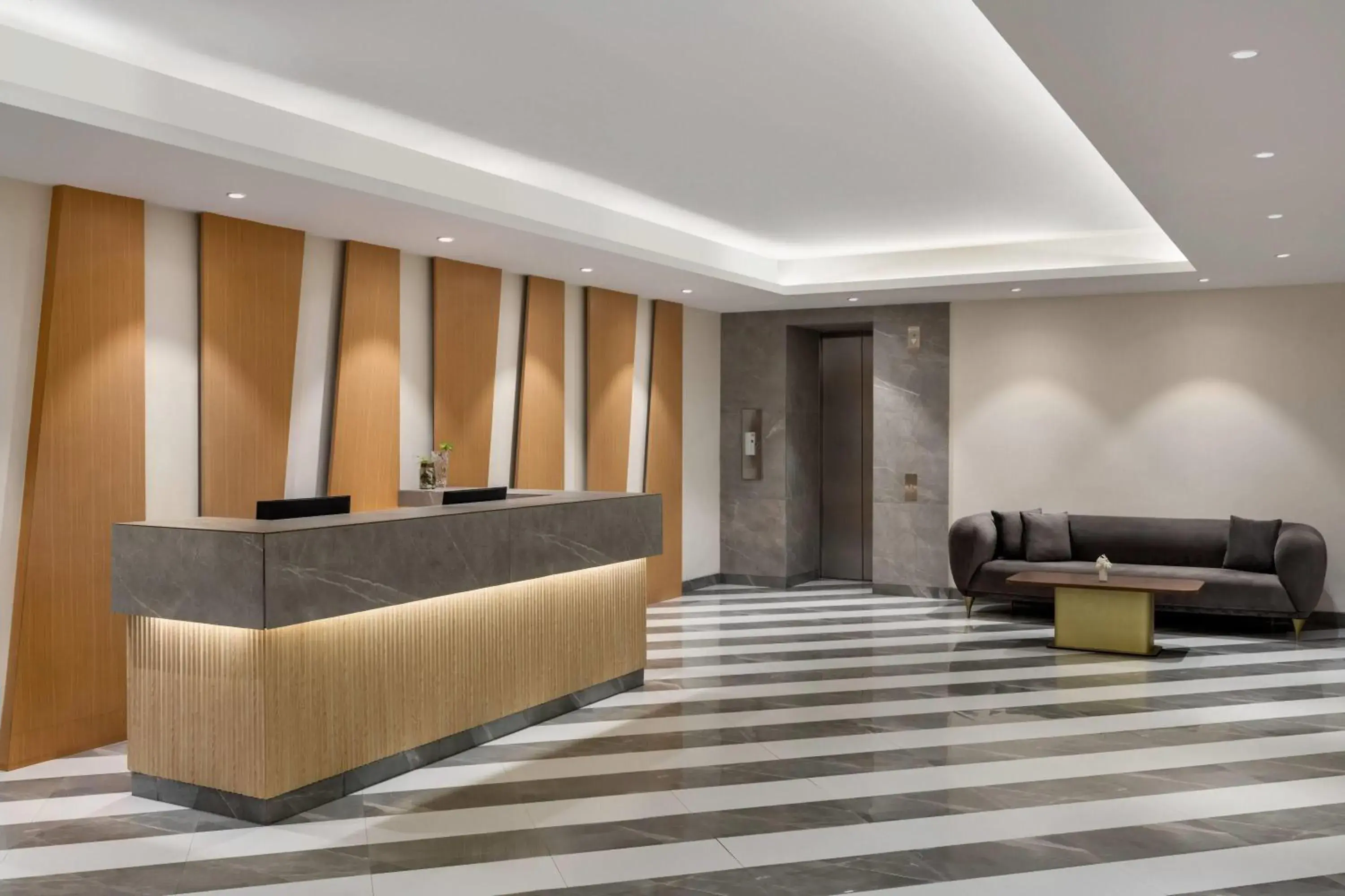 Lobby or reception in Ramada Encore by Wyndham Lucknow Airport Lobby or reception in Ramada Encore by Wyndham Lucknow Airport