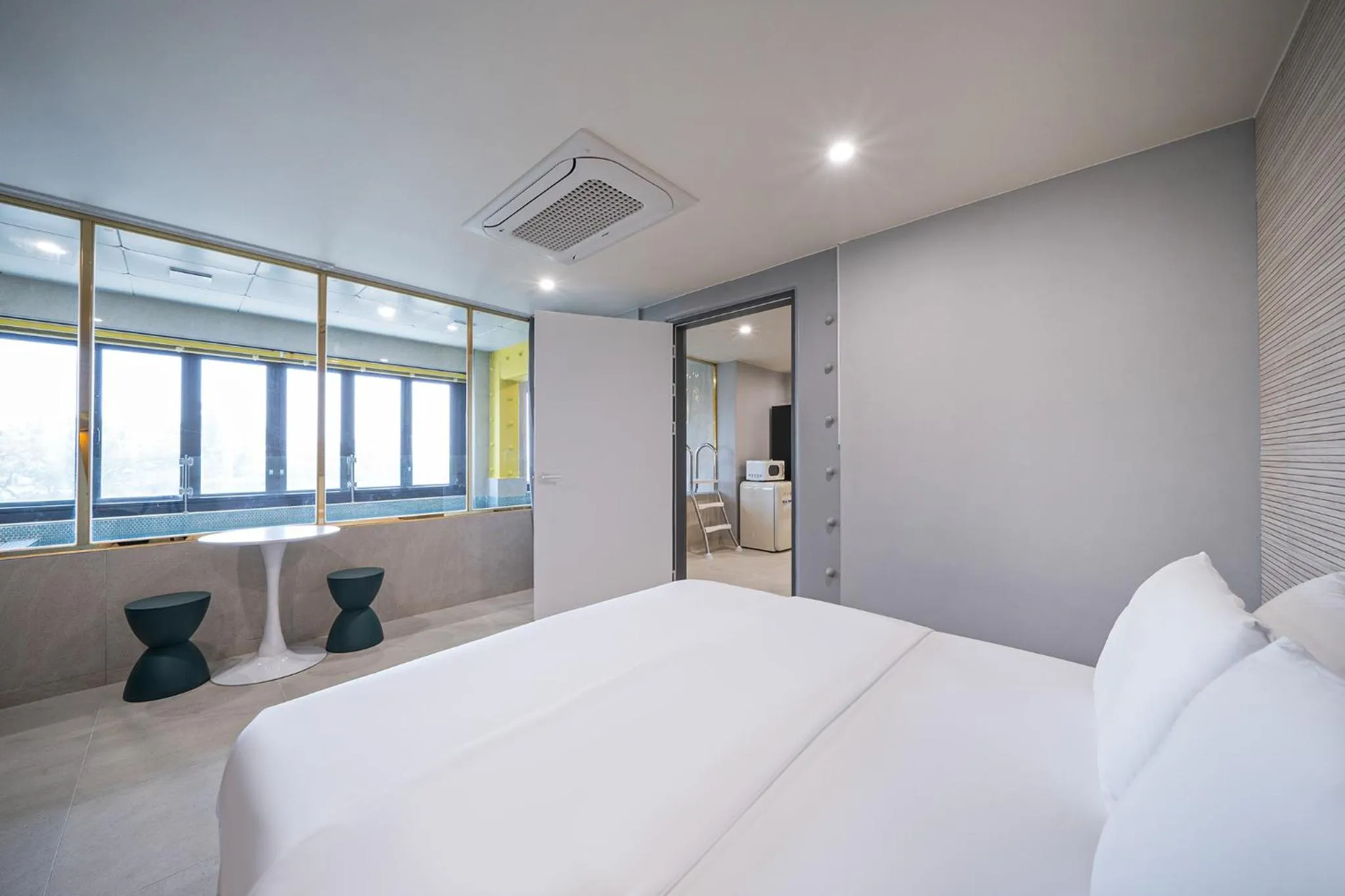 Bed in From H Brown Dot Hotel Gyeongju Yangnam