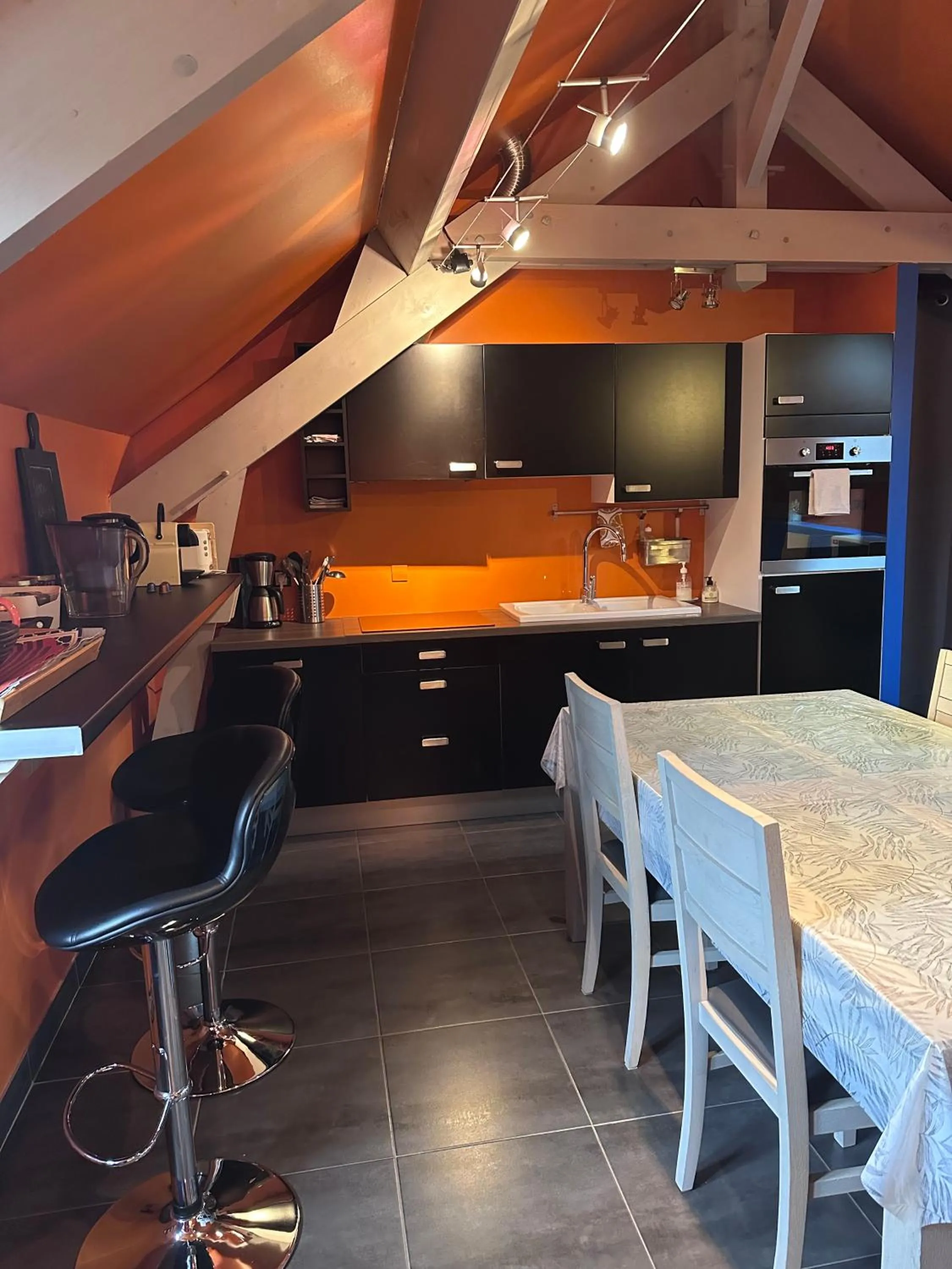 Communal kitchen in L'Alisier Chantant