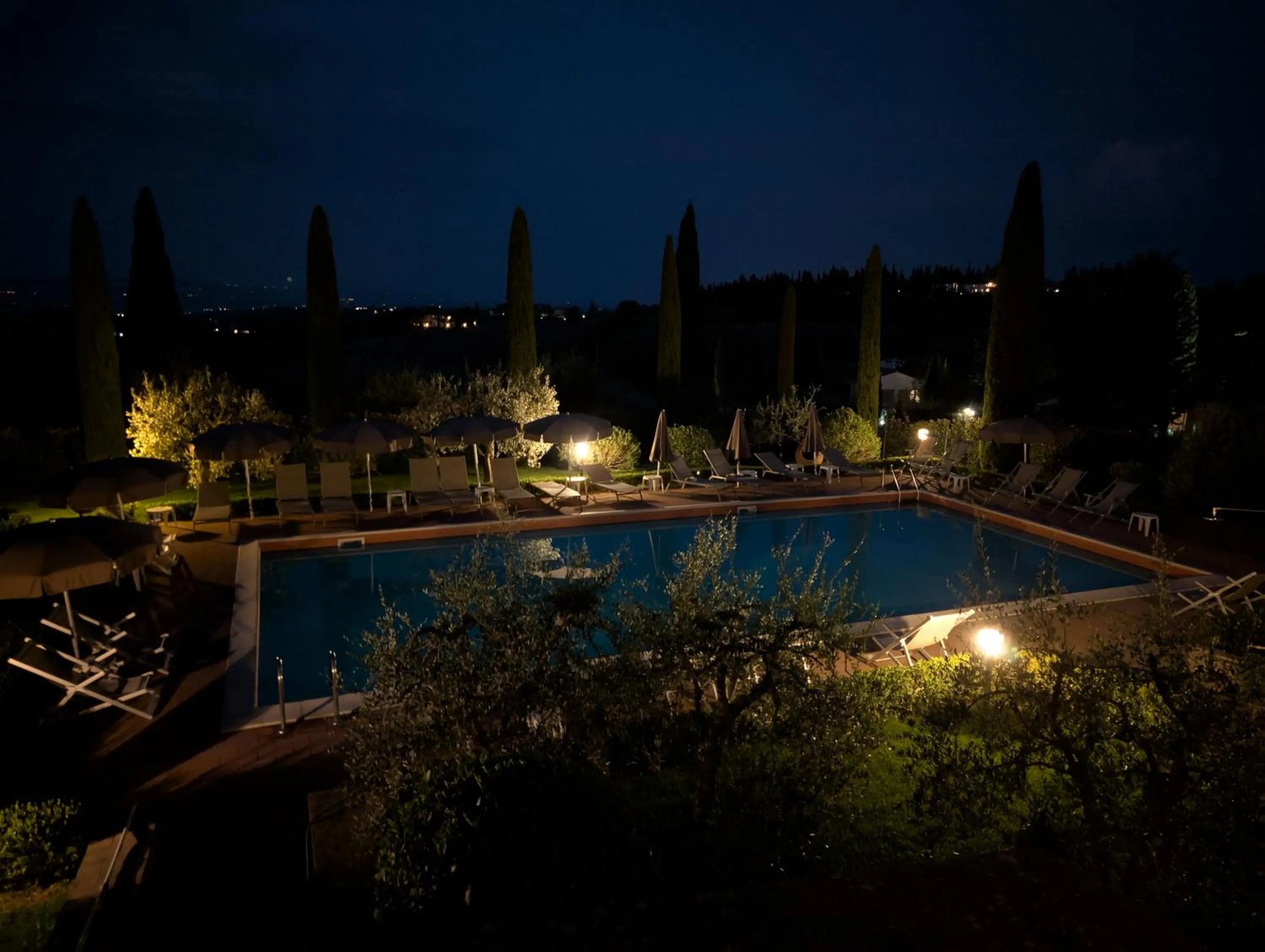 Pool view in Il Casale Del Cotone