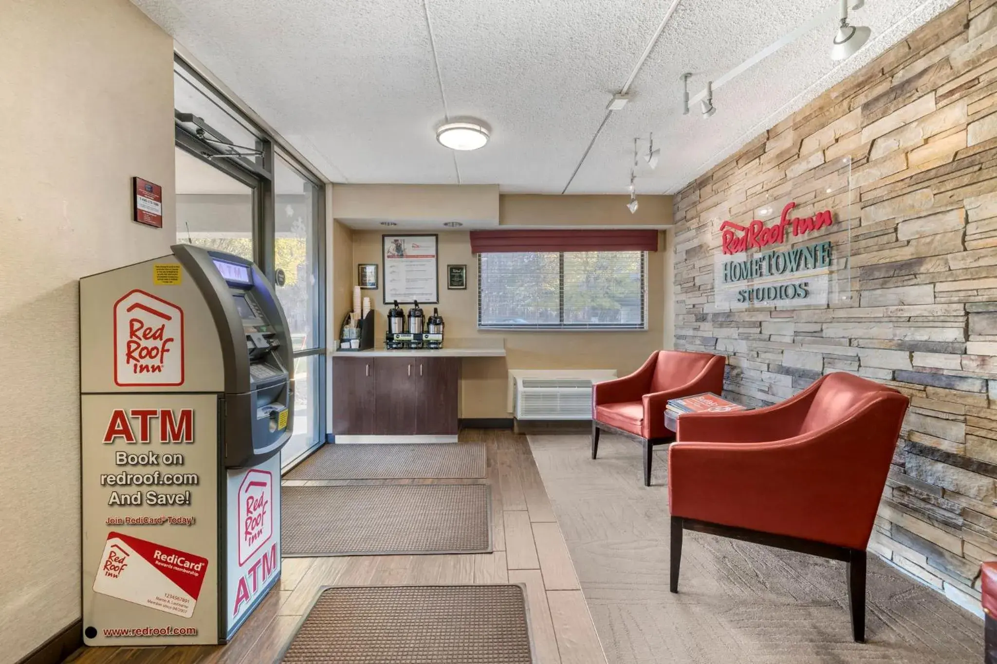 Lobby or reception in HomeTowne Studios by Red Roof Buffalo - Niagara Airport Lobby or reception in HomeTowne Studios by Red Roof Buffalo - Niagara Airport