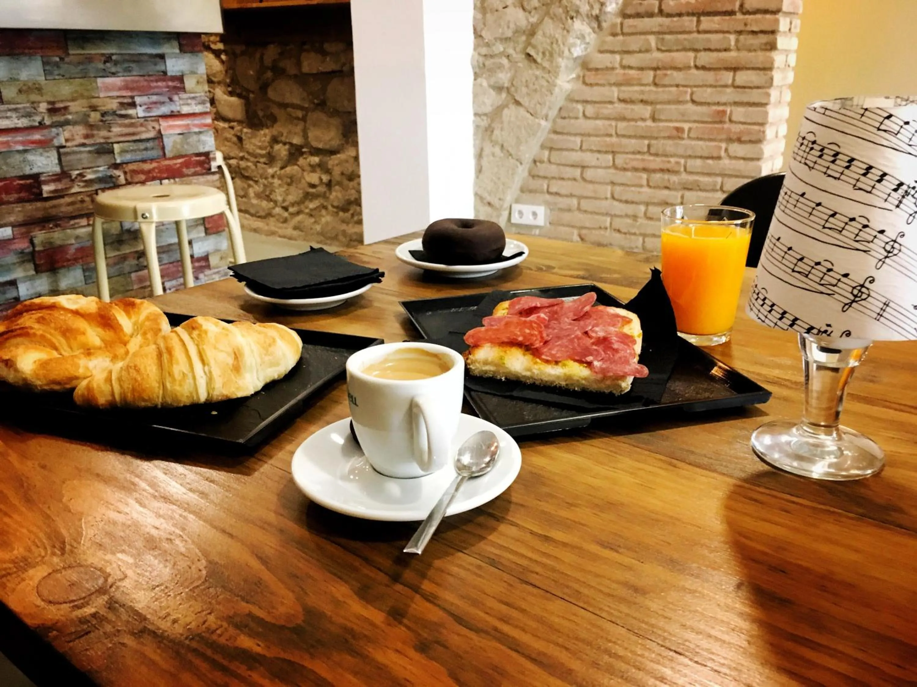 Continental breakfast in Girona Housing Ginesta 9