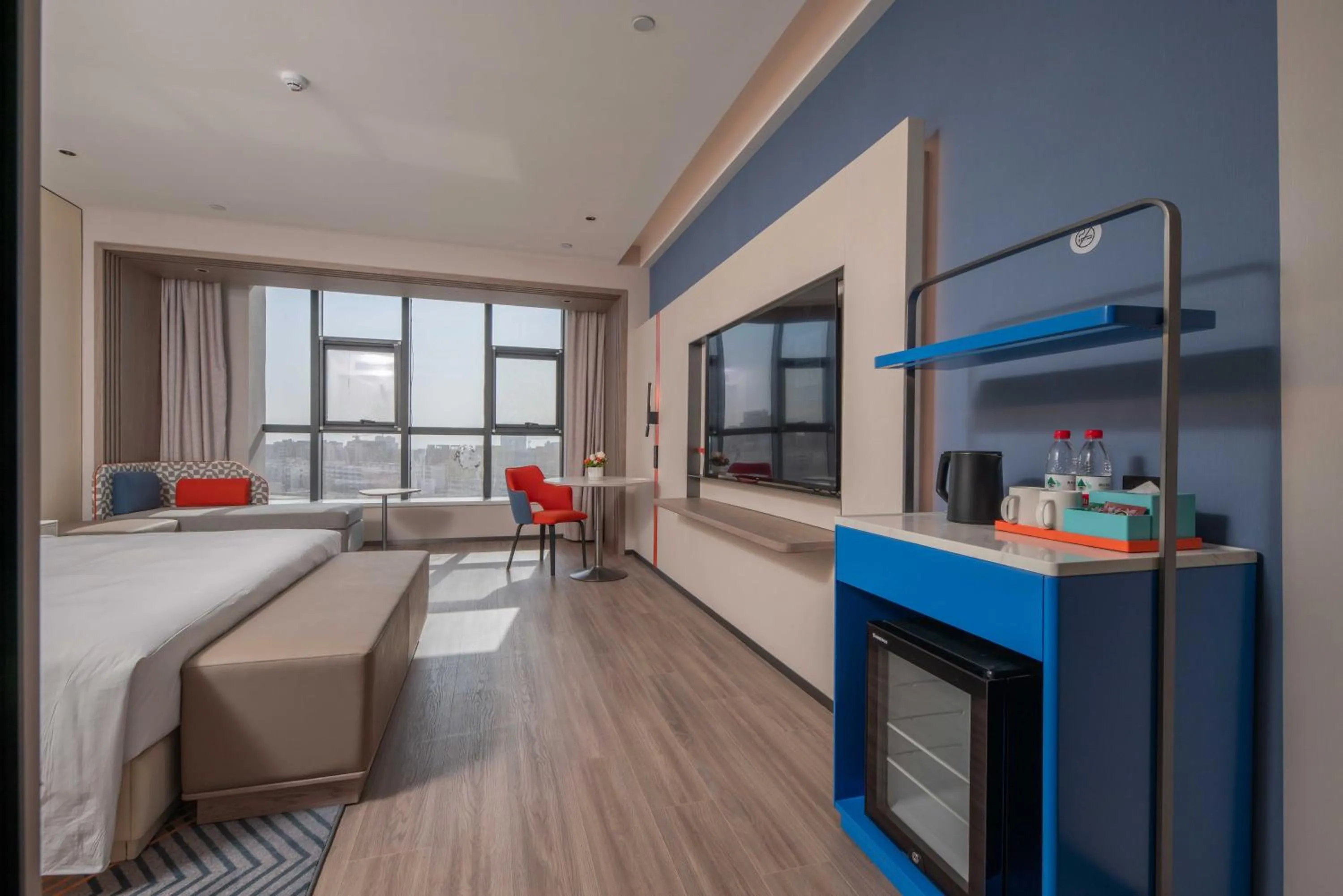 Bed in Holiday Inn Express Turpan, an IHG Hotel