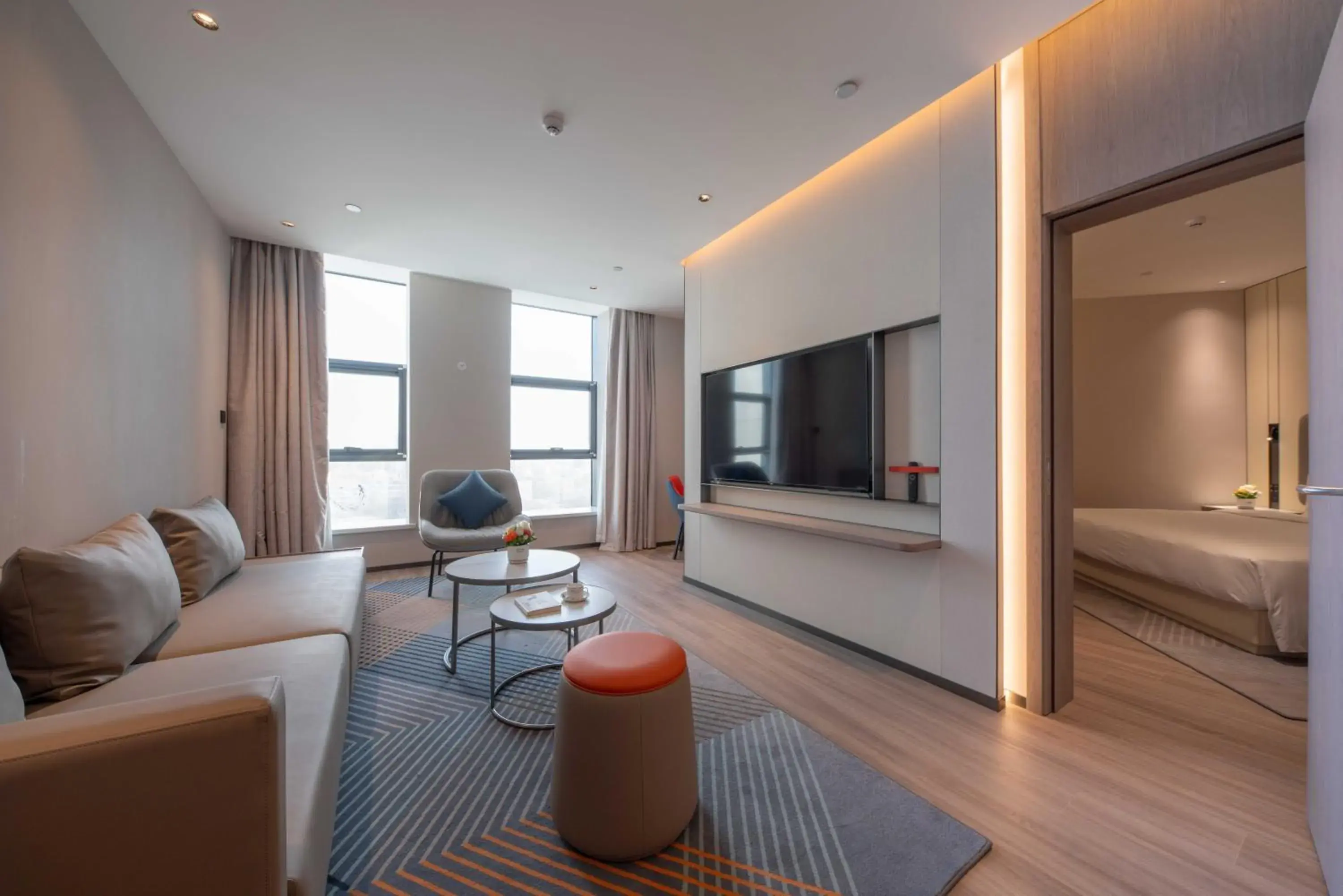 TV and multimedia, Bed in Holiday Inn Express Turpan, an IHG Hotel TV and multimedia, Bed in Holiday Inn Express Turpan, an IHG Hotel