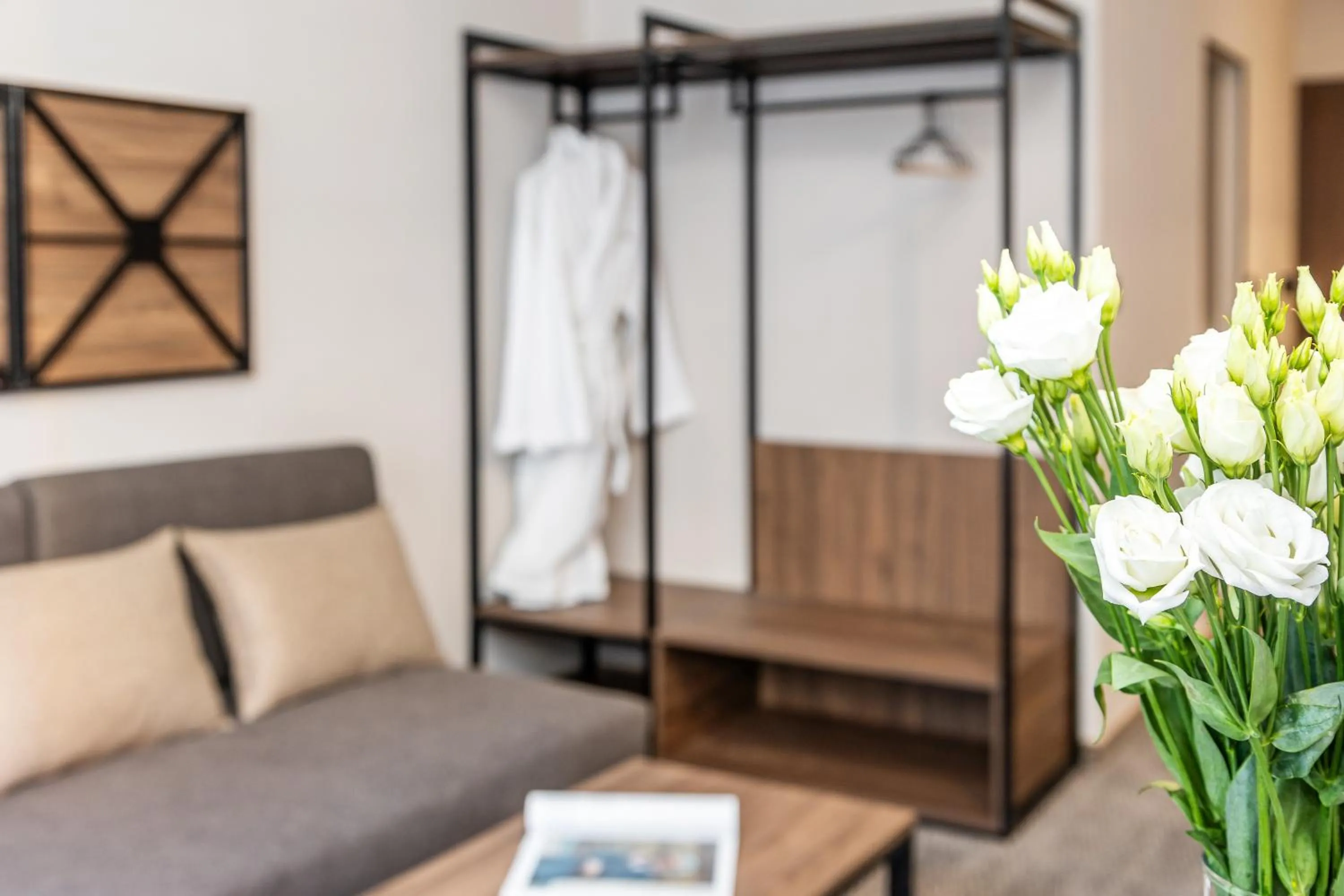 Living room, Bed in Noma Boutique Hotel - Adults only