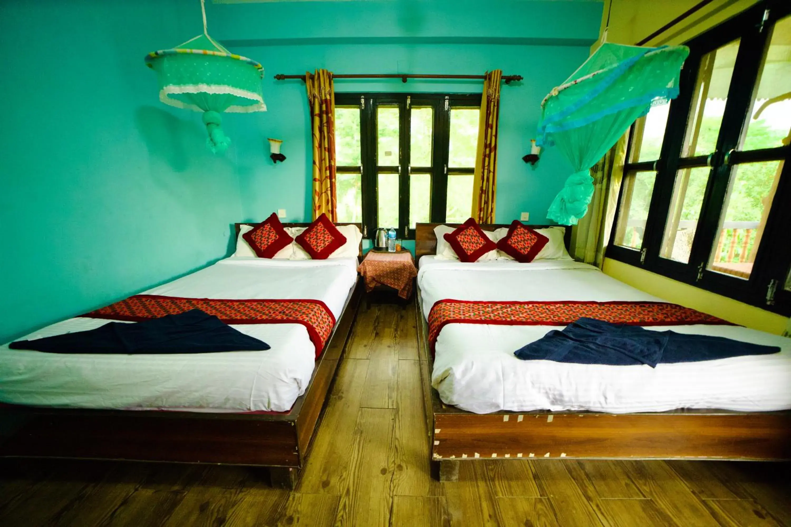 Double or Twin Room with Garden View in Chitwan Gaida Lodge - Animal Lovers & Birdwatchers Paradise Double or Twin Room with Garden View in Chitwan Gaida Lodge - Animal Lovers & Birdwatchers Paradise
