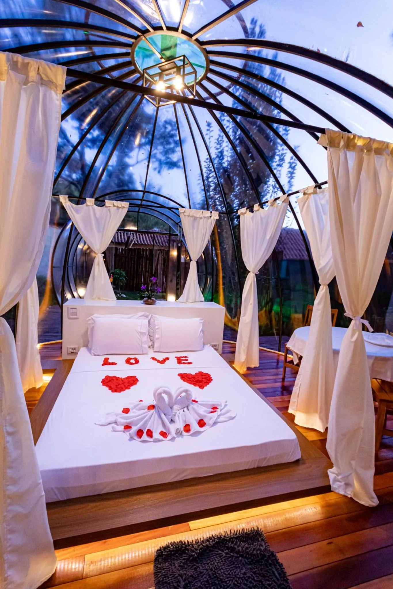 Bed in Pousada Chale Luiz