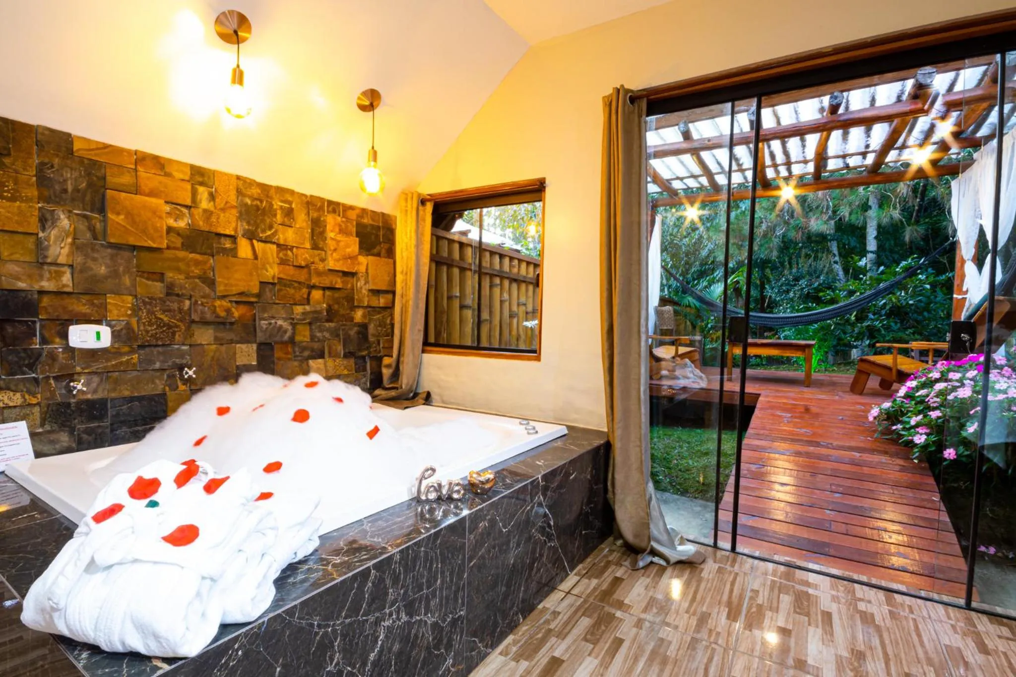 Bed in Pousada Chale Luiz