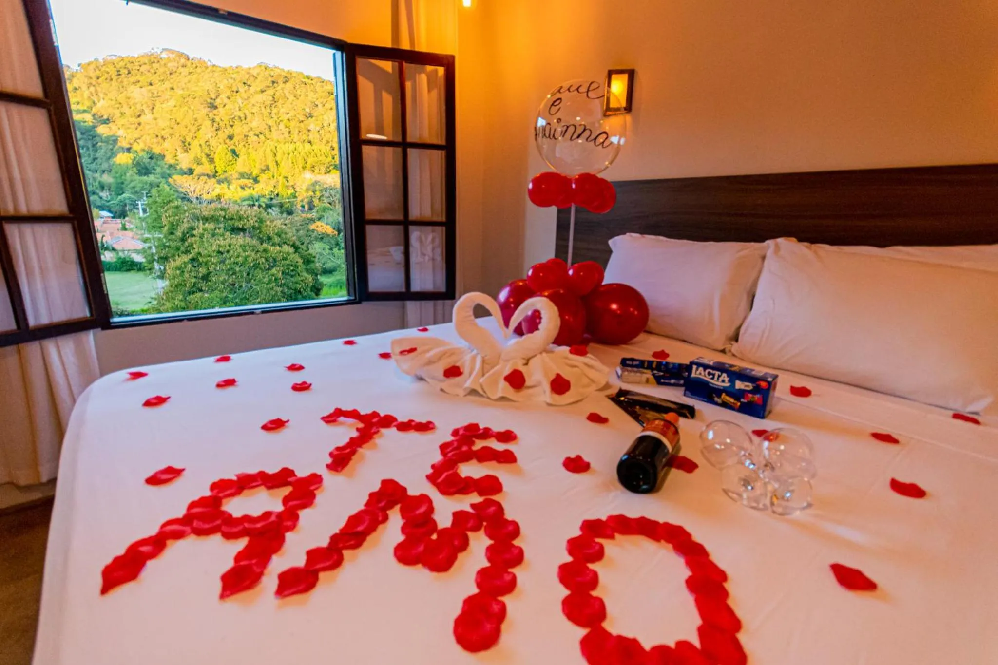 Bed in Pousada Chale Luiz