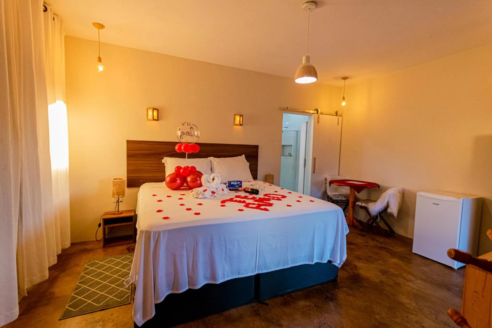 Bed in Pousada Chale Luiz