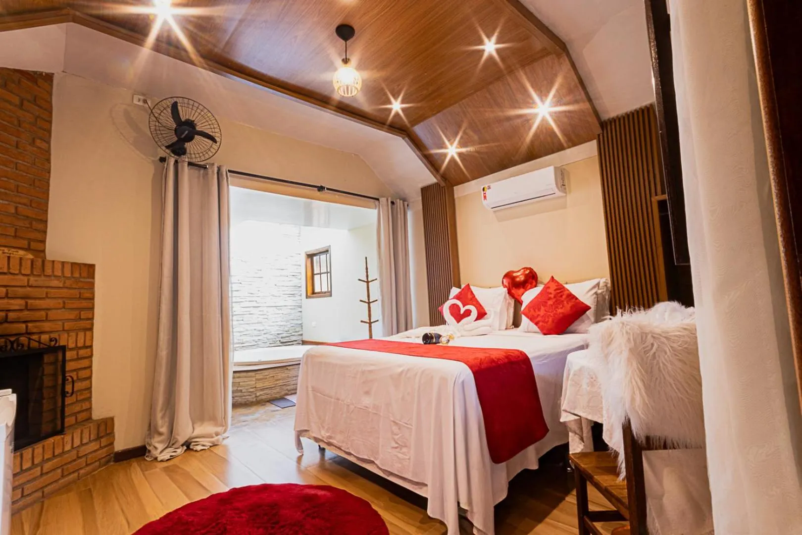 Bed in Pousada Chale Luiz