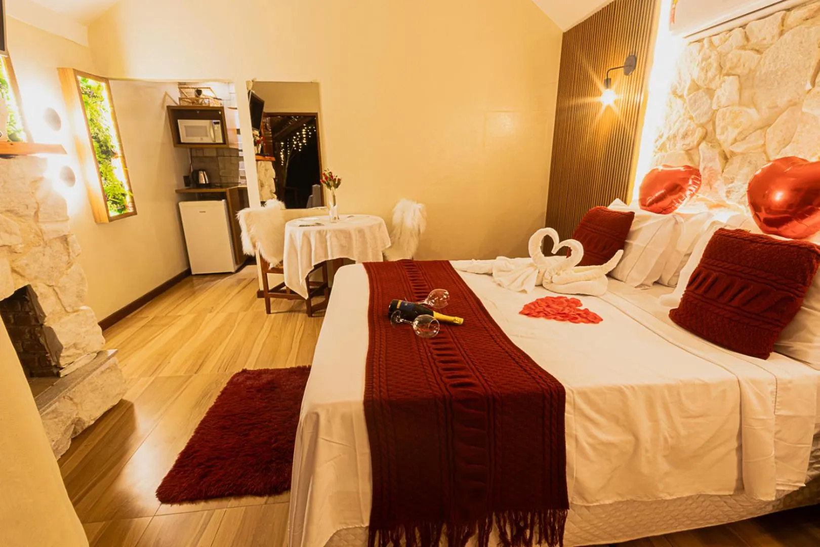 Bed in Pousada Chale Luiz