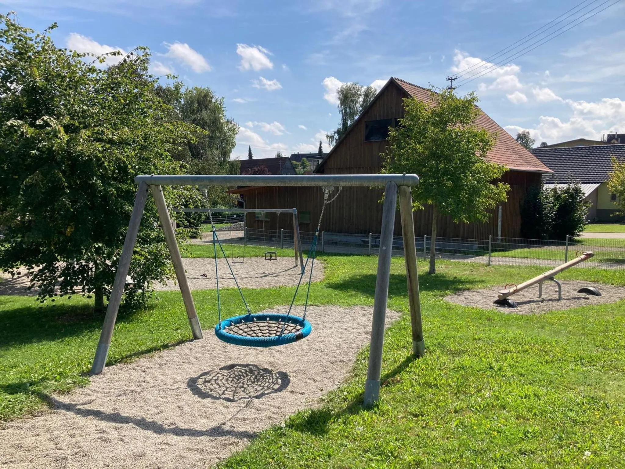Children play ground in Ferienwohnung am Weinberg