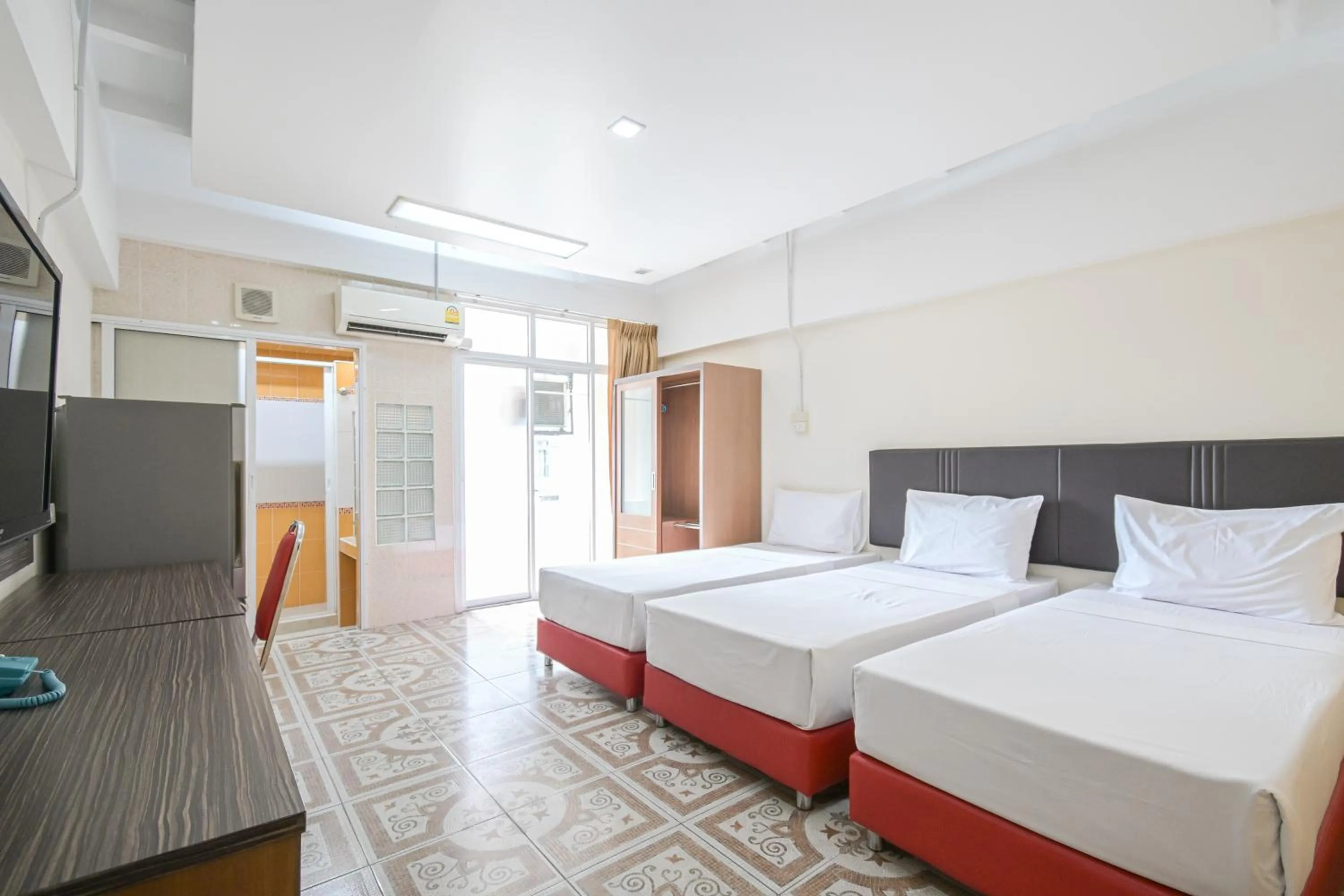 Bed in AC Habitat Bangkok