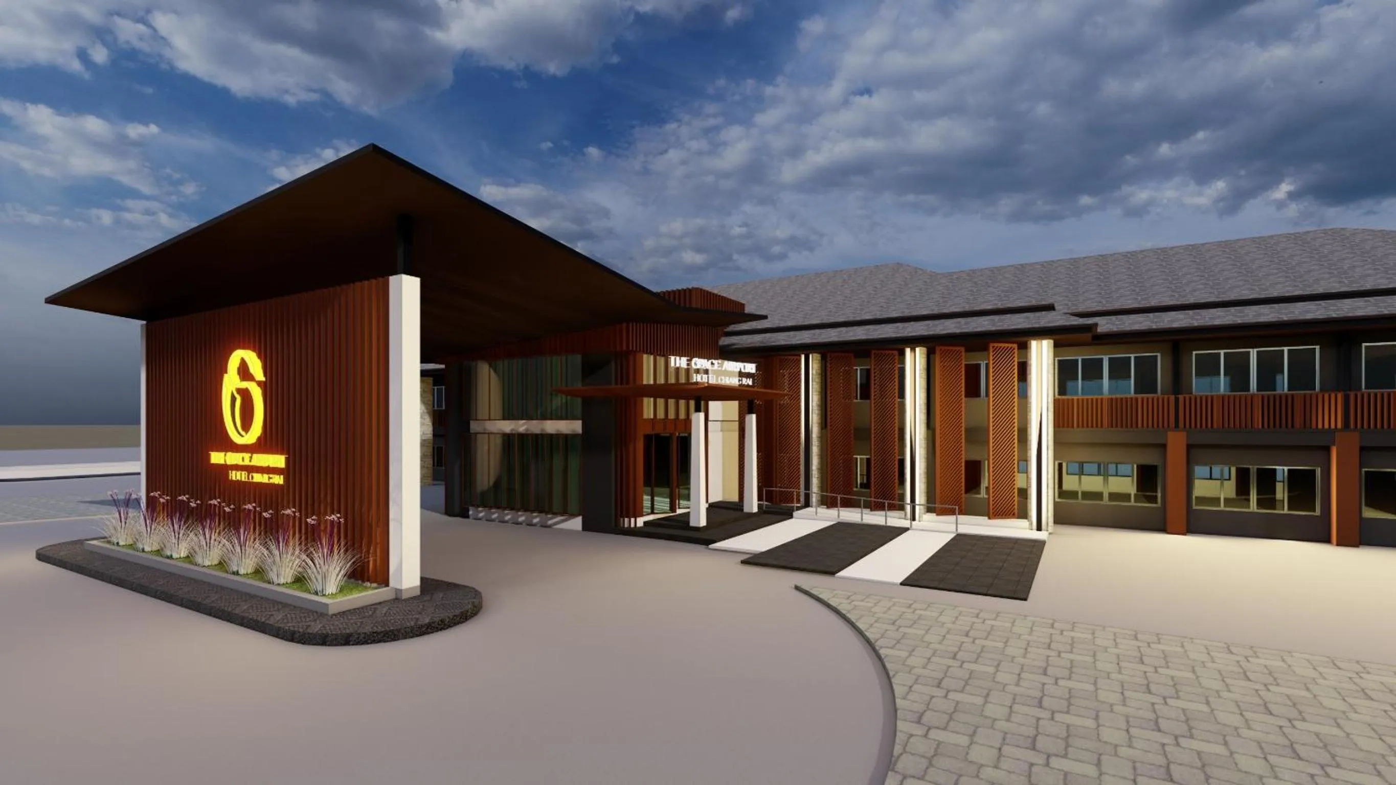 Property building in The Space Airport Hotel Chiang Rai