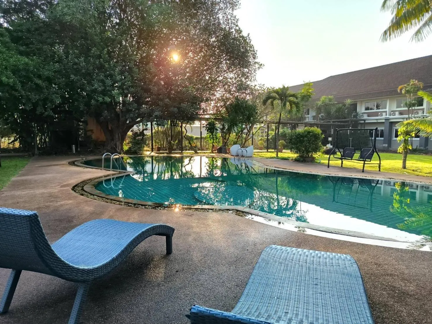 Swimming pool in The Space Airport Hotel Chiang Rai