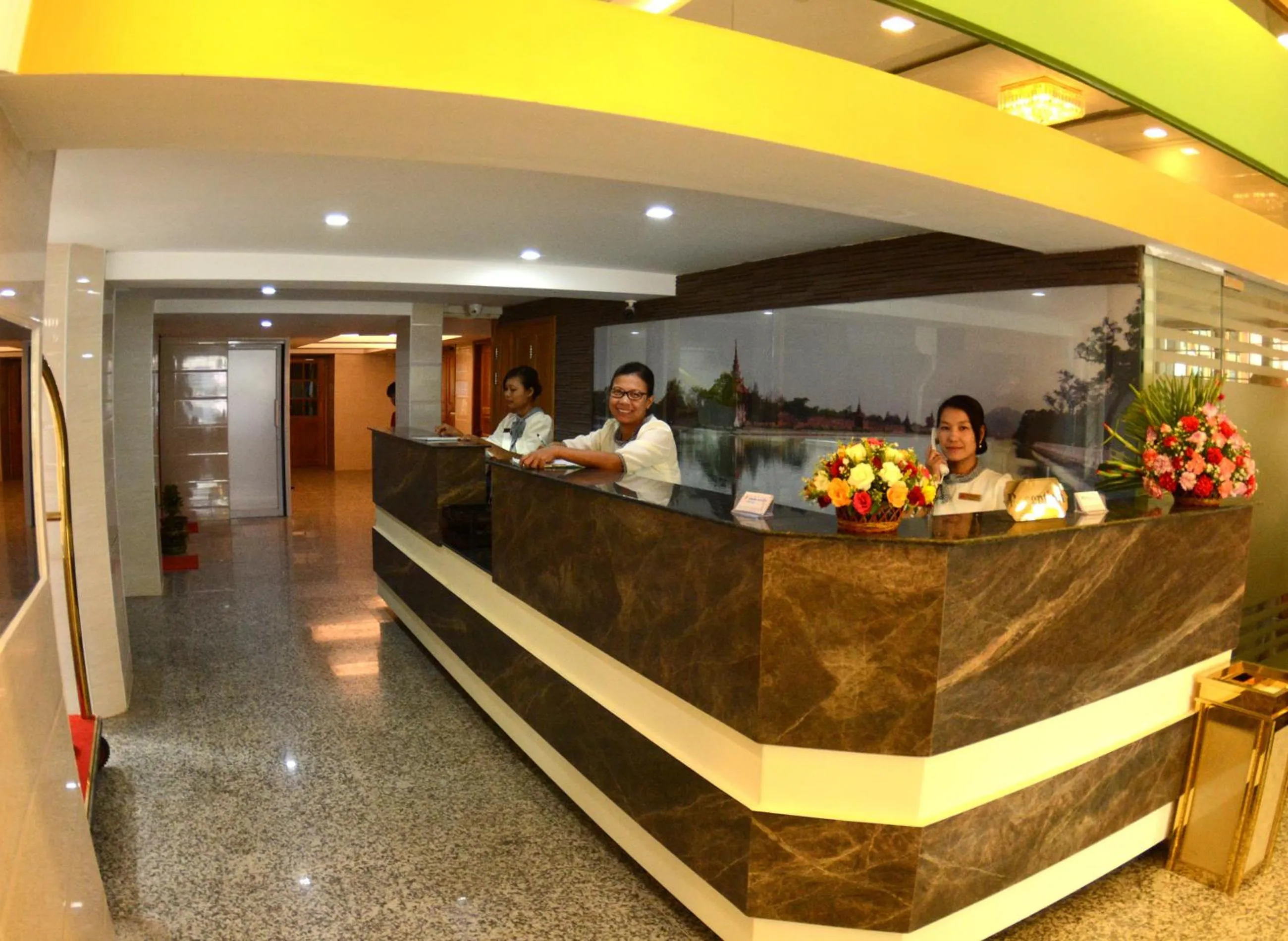 Lobby or reception in Kaung Myint Hotel