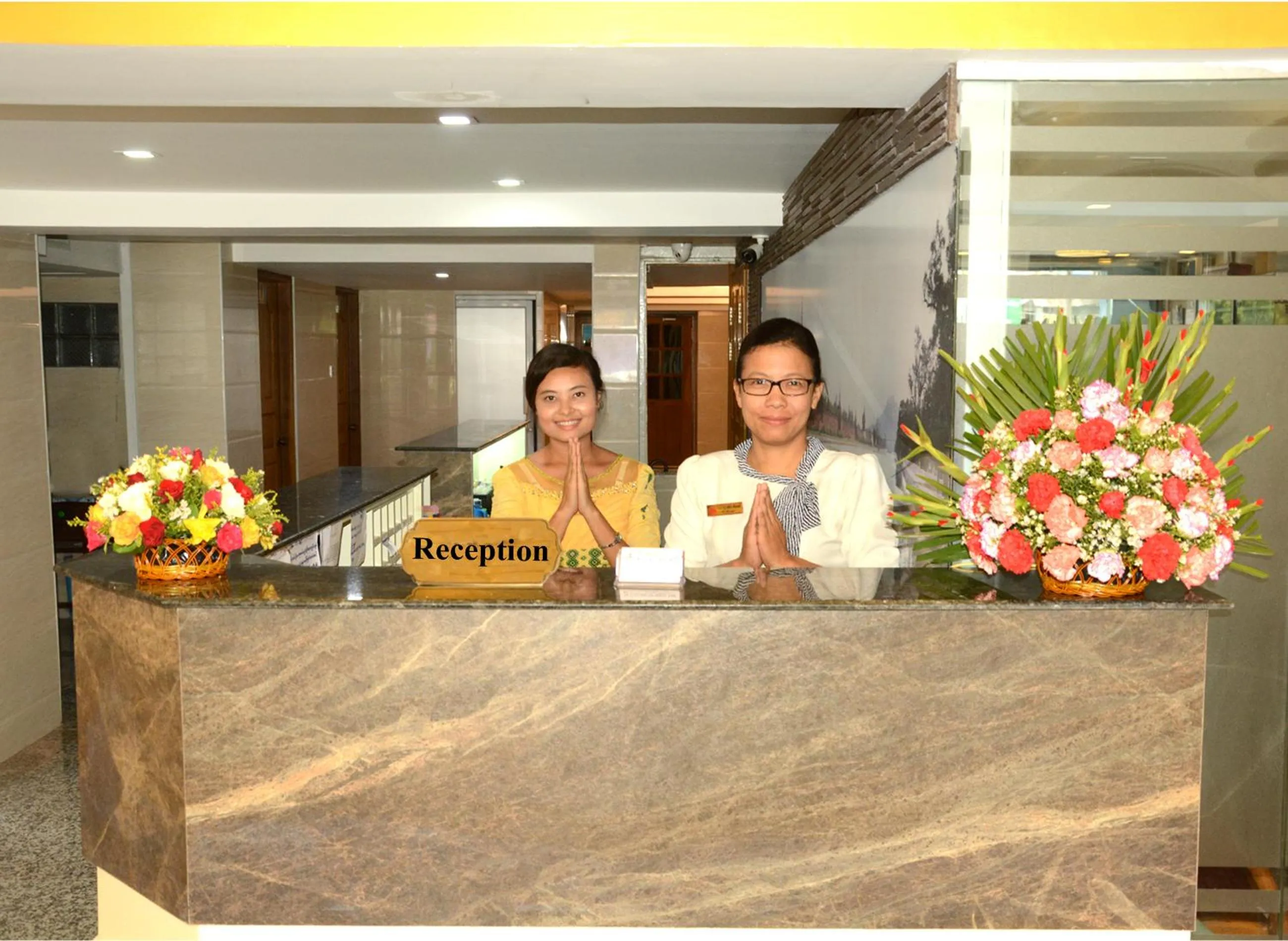 Lobby or reception in Kaung Myint Hotel