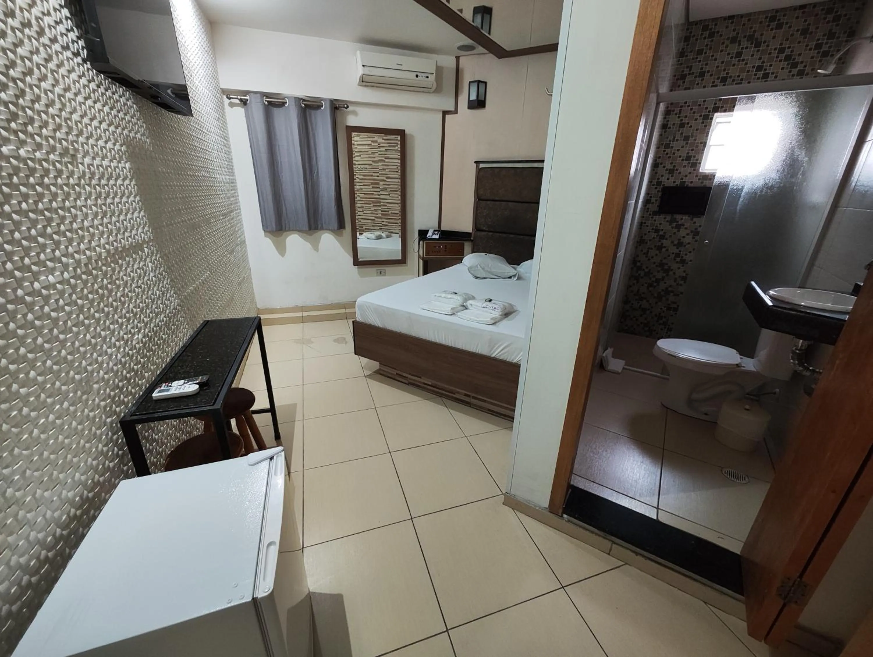 Bed in Hotel Estrela Carapicuíba