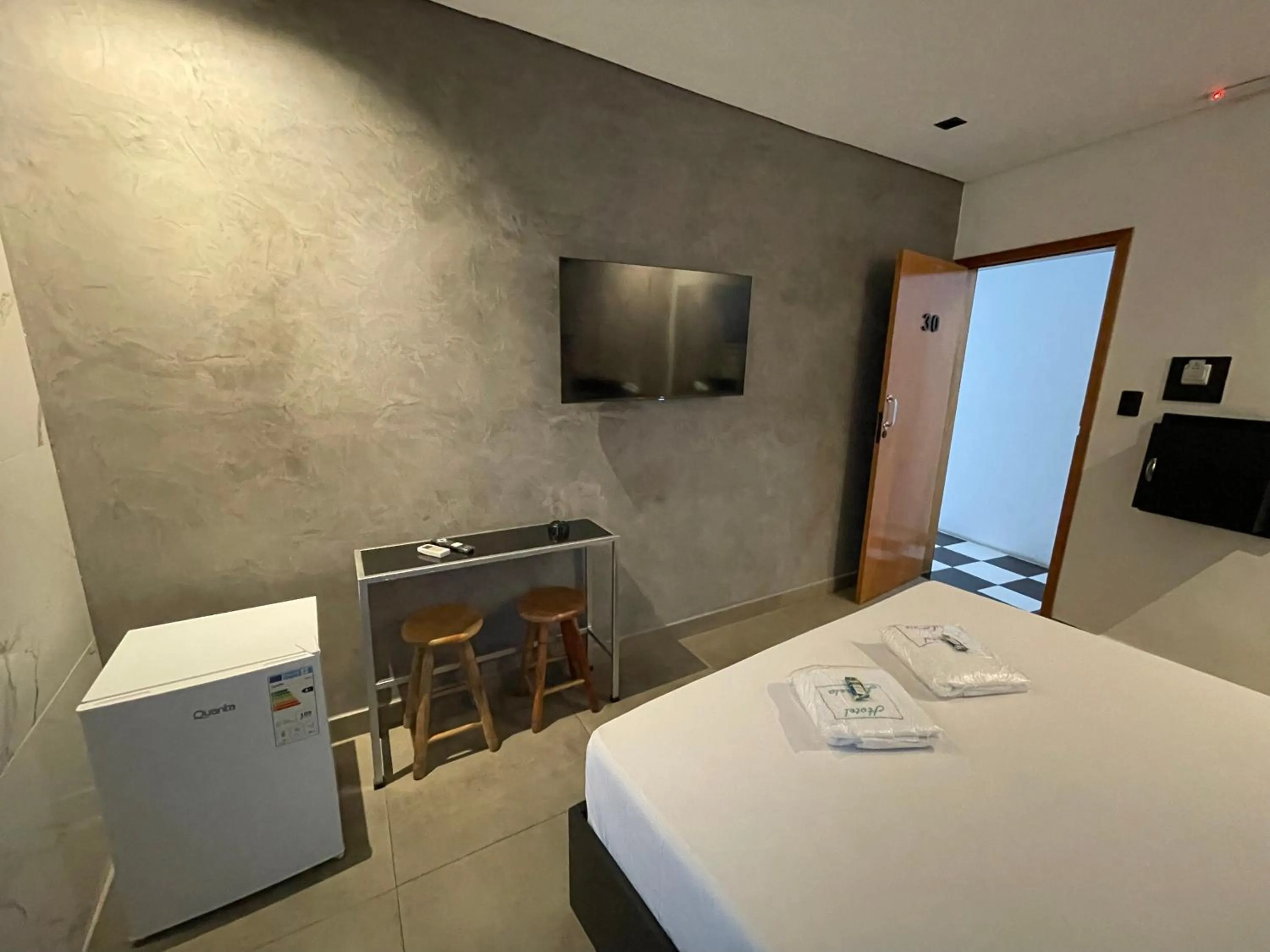 Bed in Hotel Estrela Carapicuíba