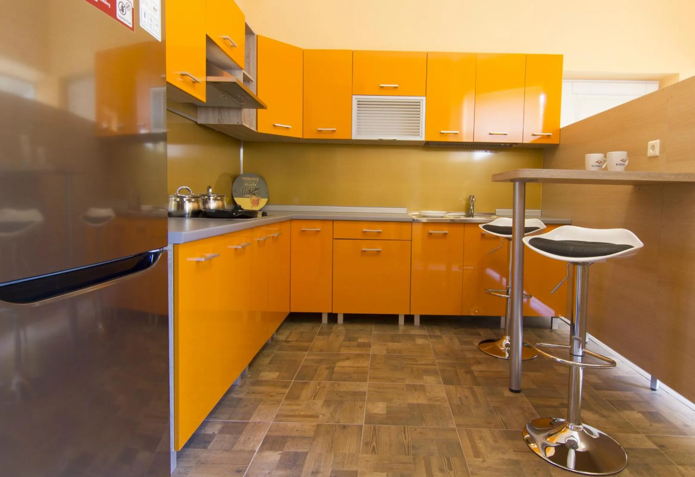 Communal kitchen in Valdemara Residence