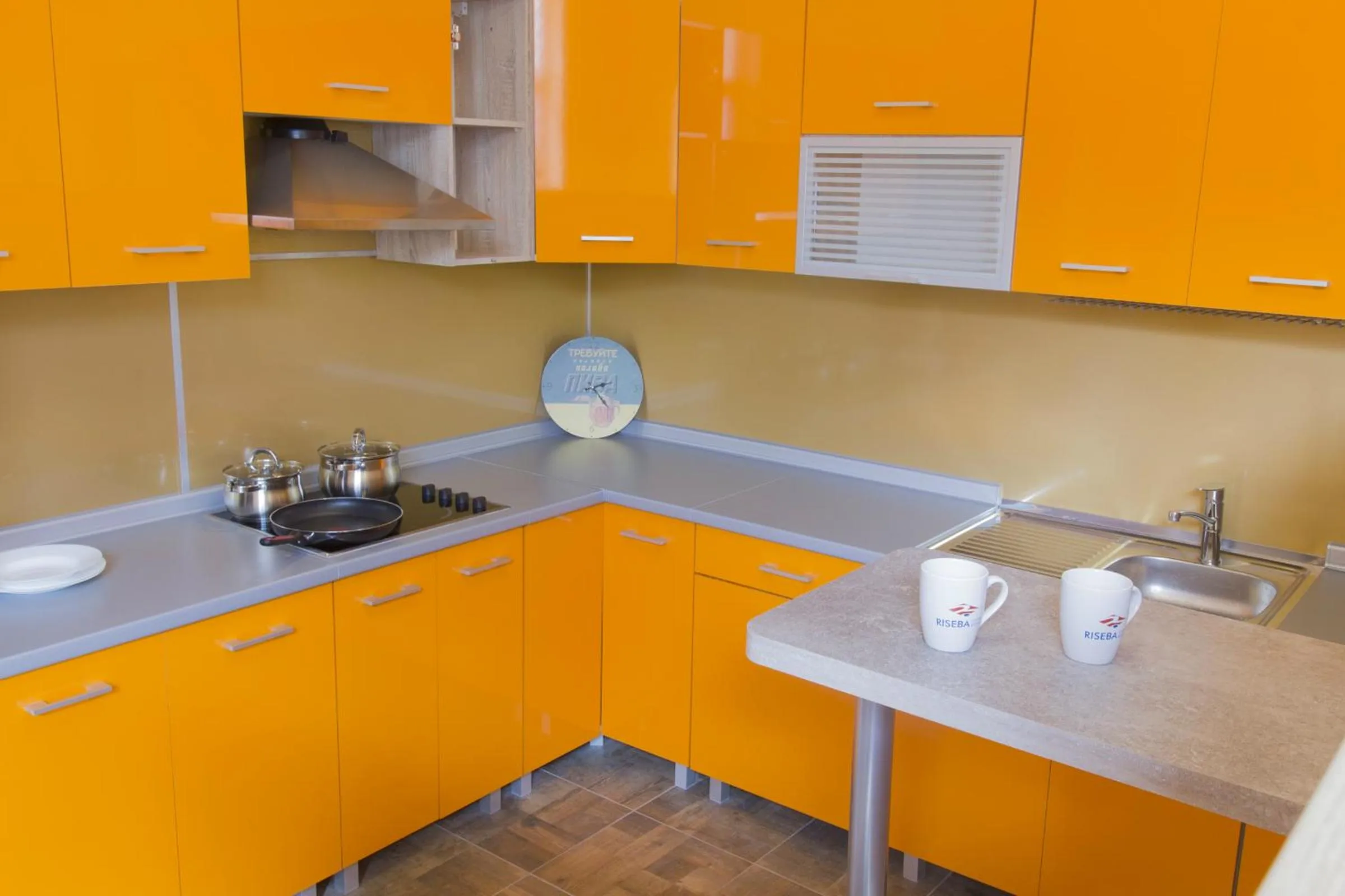 Communal kitchen in Valdemara Residence