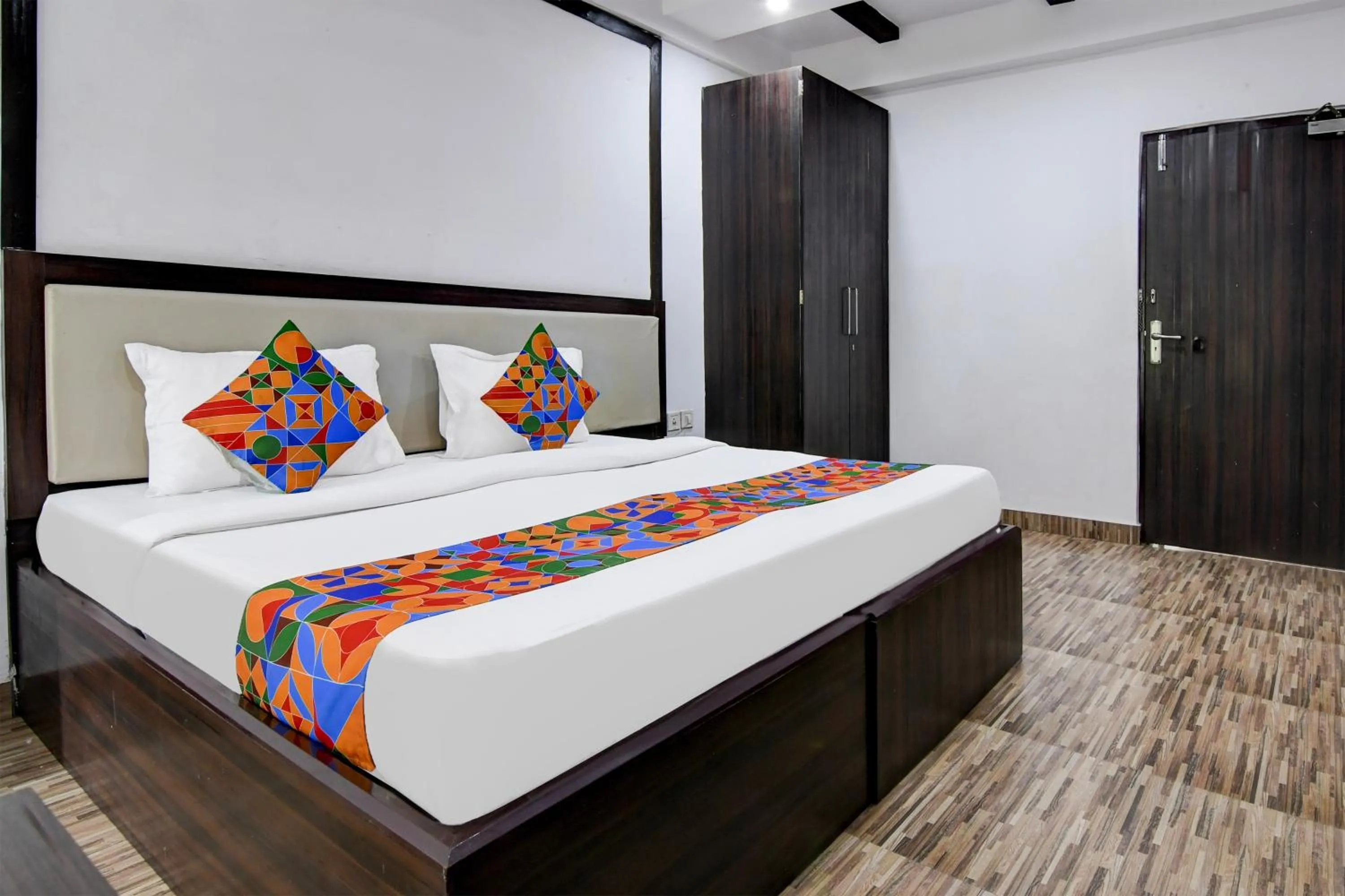 Bedroom, Bed in FabHotel Prime Eco Park - New Town