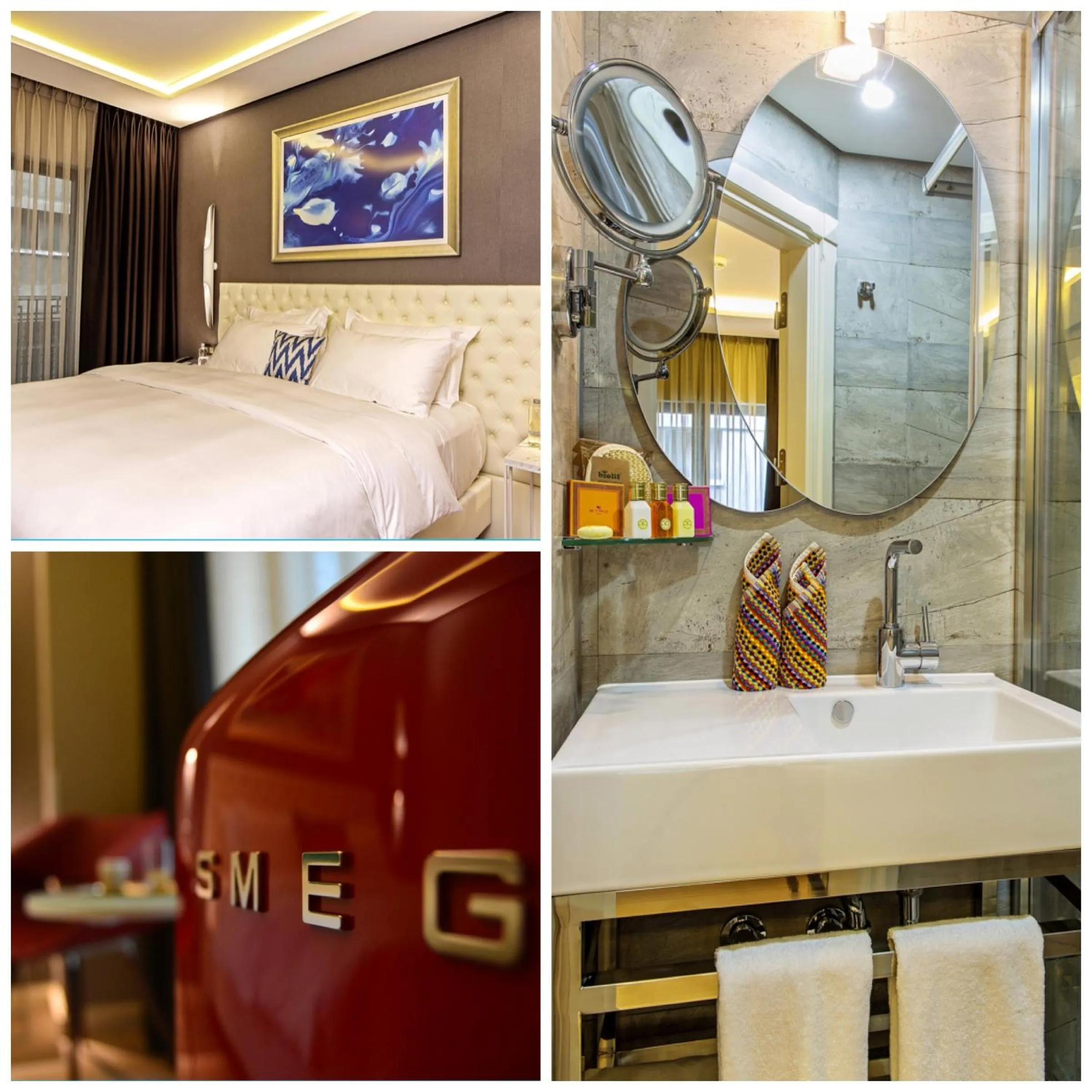 Decorative detail, Bed in Barbera Hotel