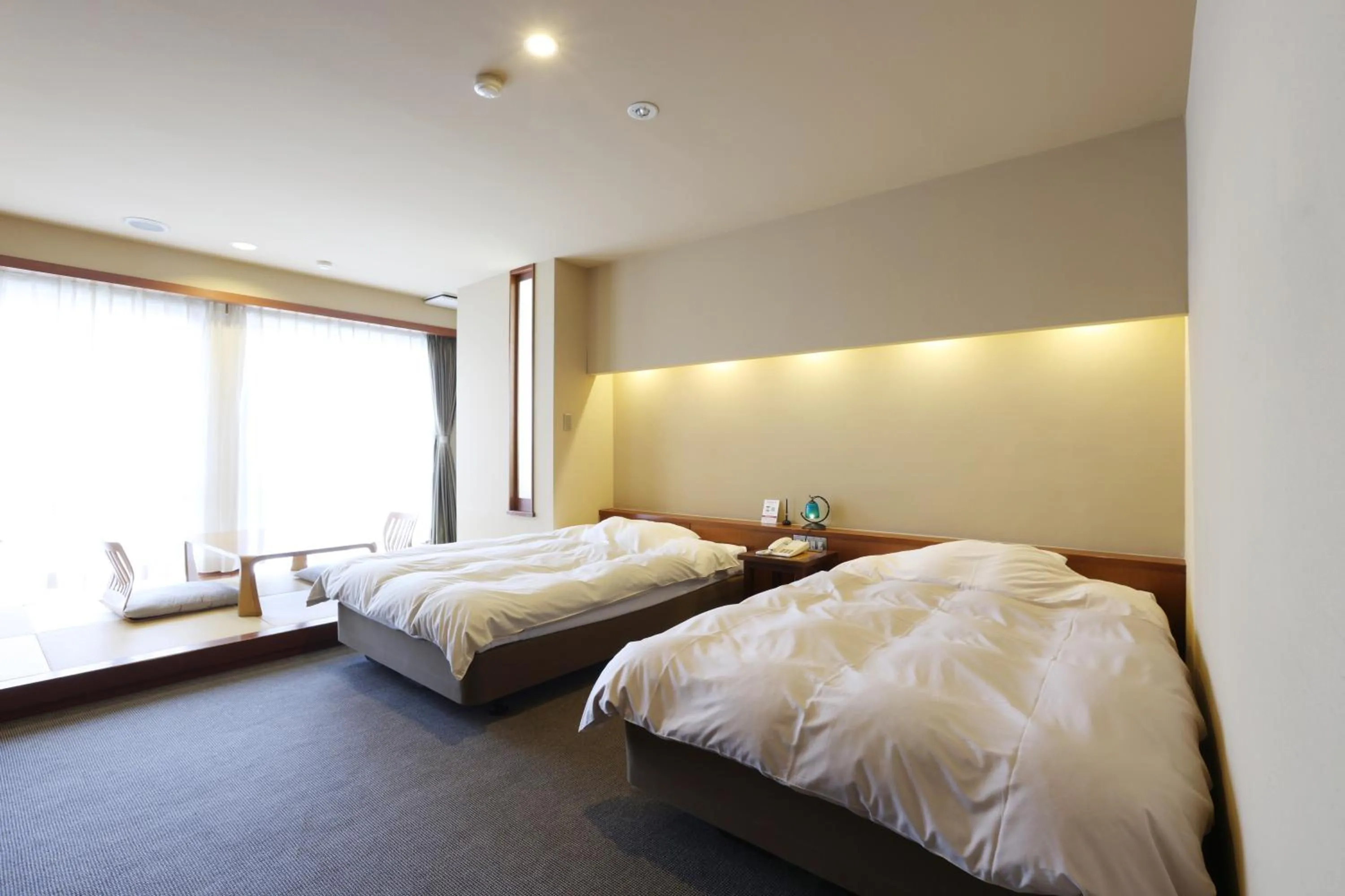 Photo of the whole room, Bed in Miyahama Grand Hotel