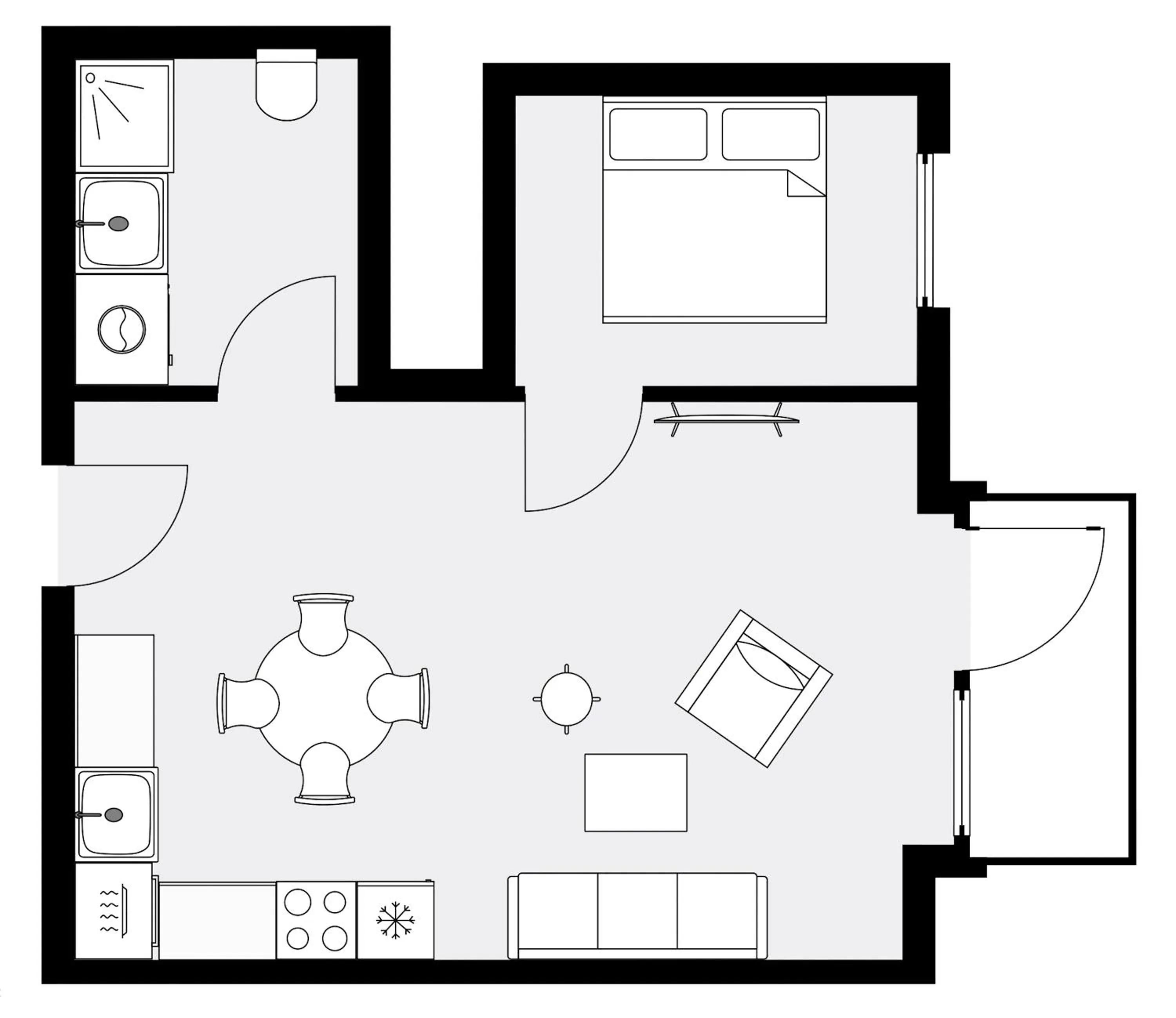 Floor plan in Clover House by Daniel&Jacob's