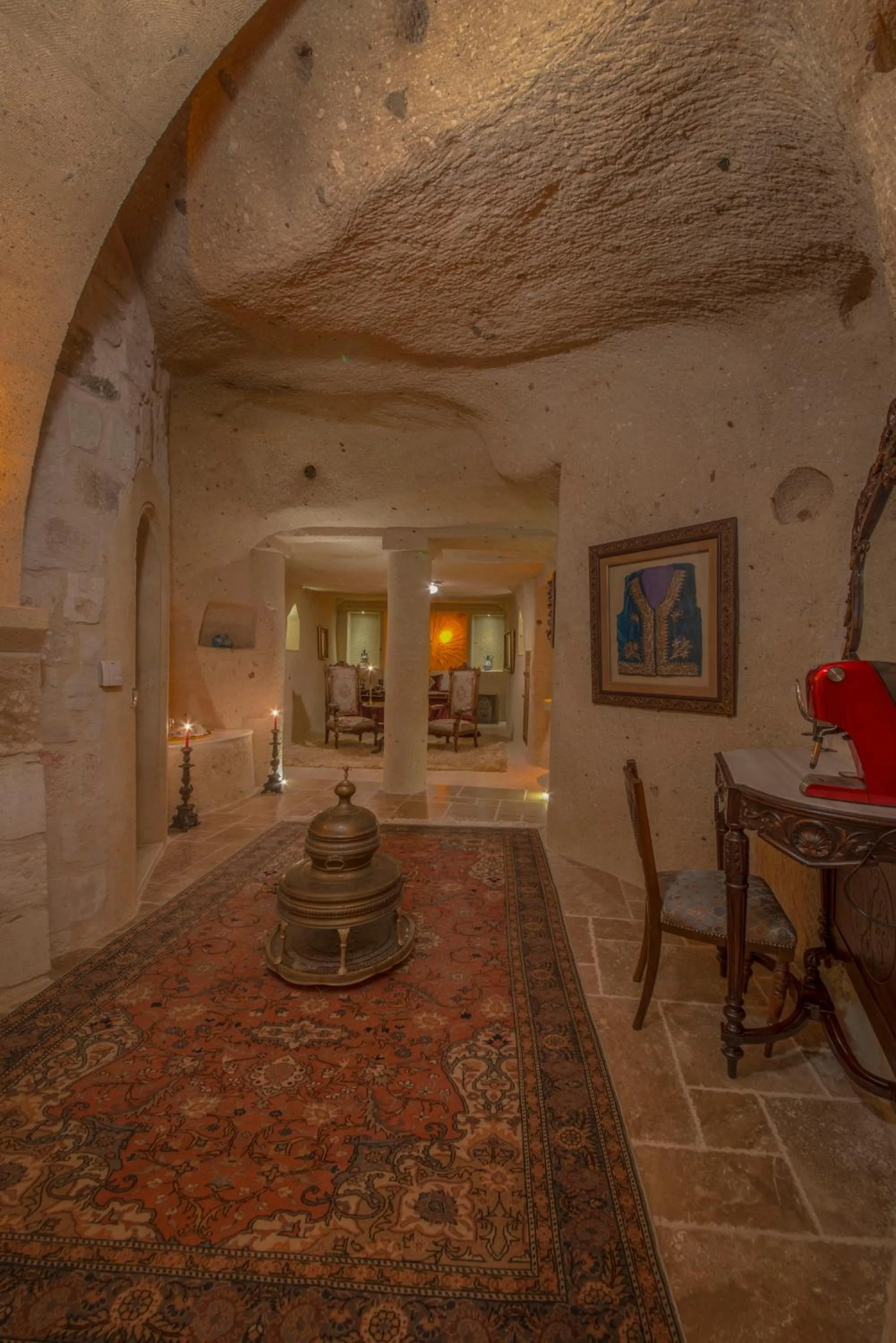 Seating area in Elika Cave Suites & Spa