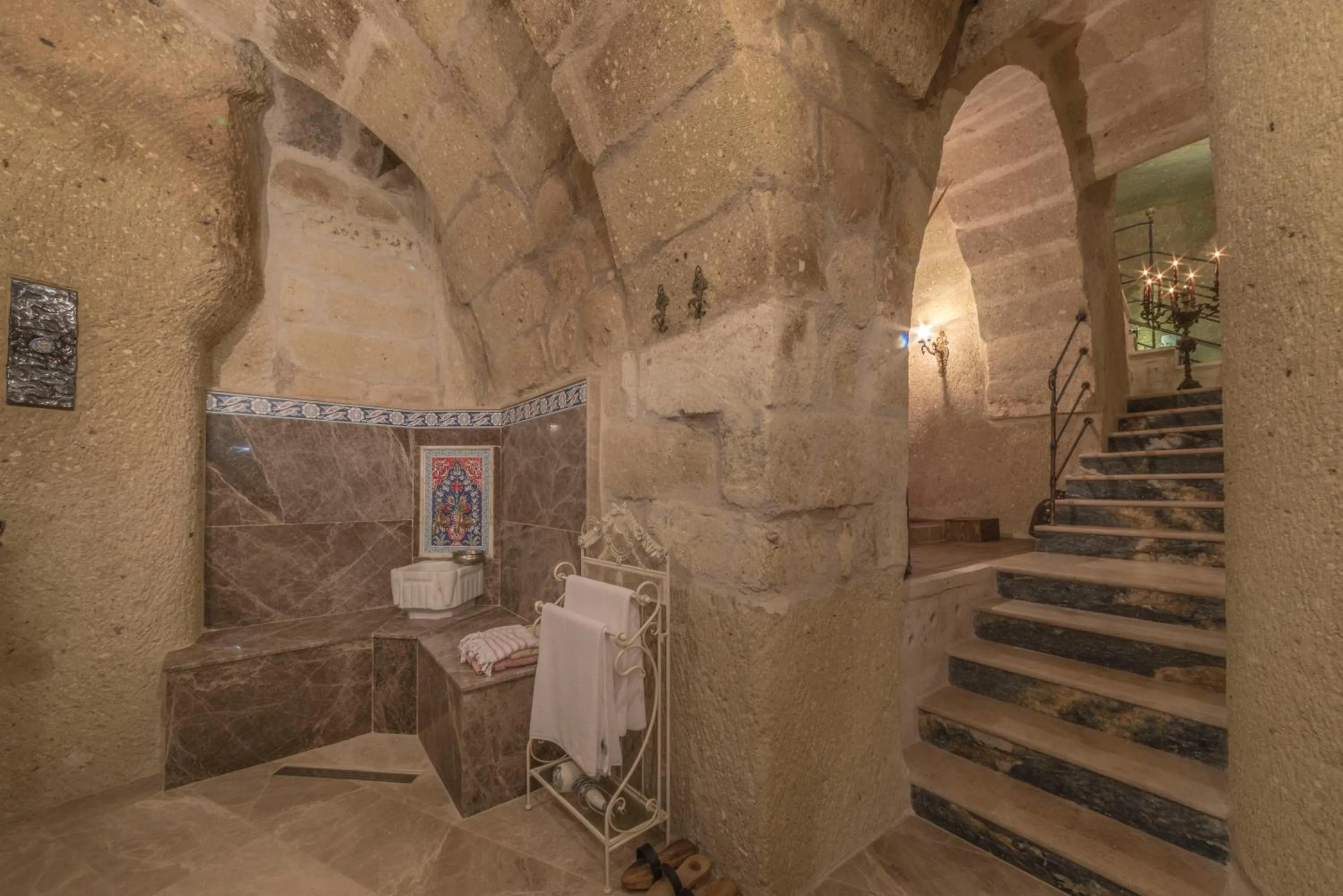 Bathroom in Elika Cave Suites & Spa