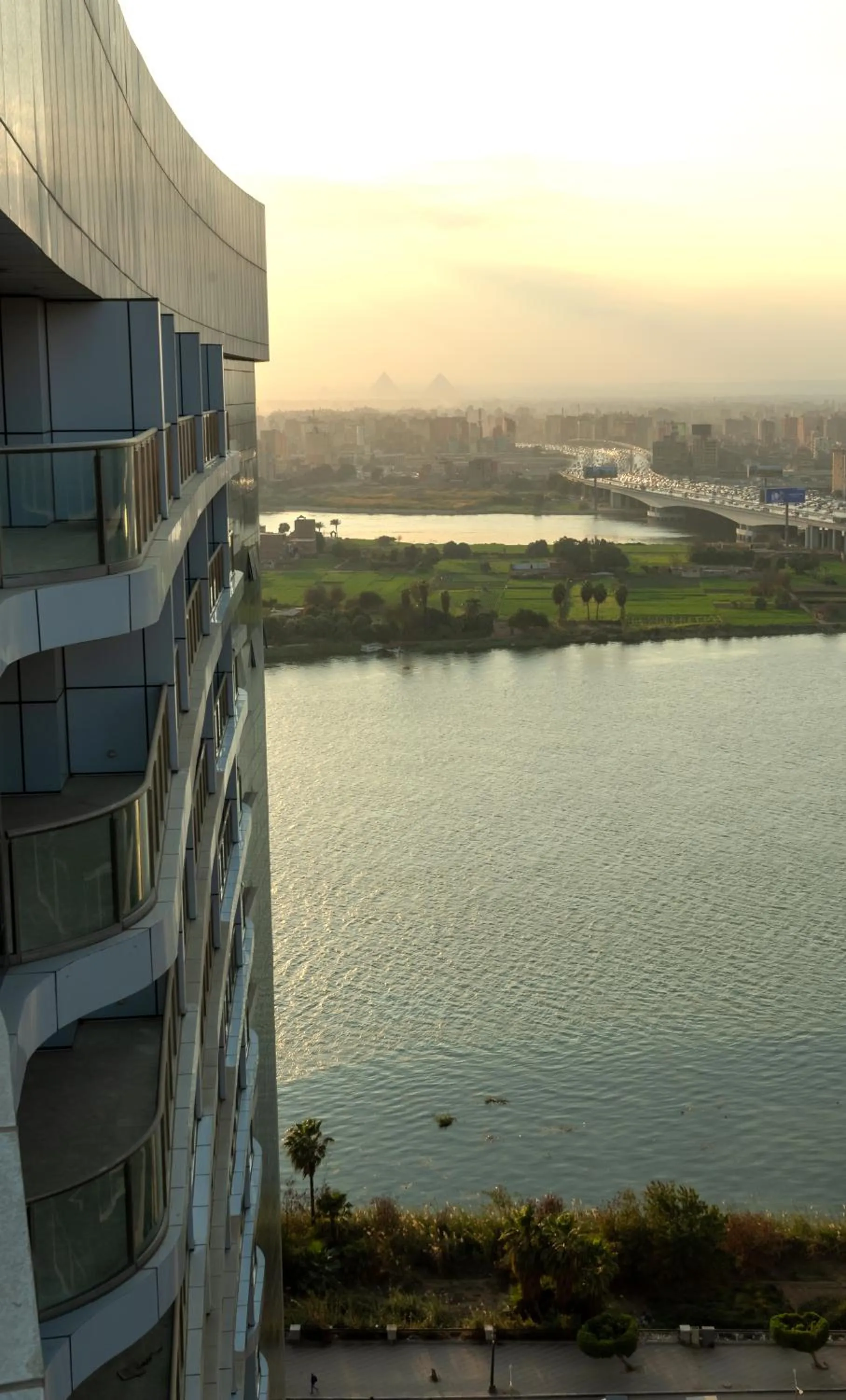 Executive Suite Partial Nile View in Nile Suites Plaza Apartments