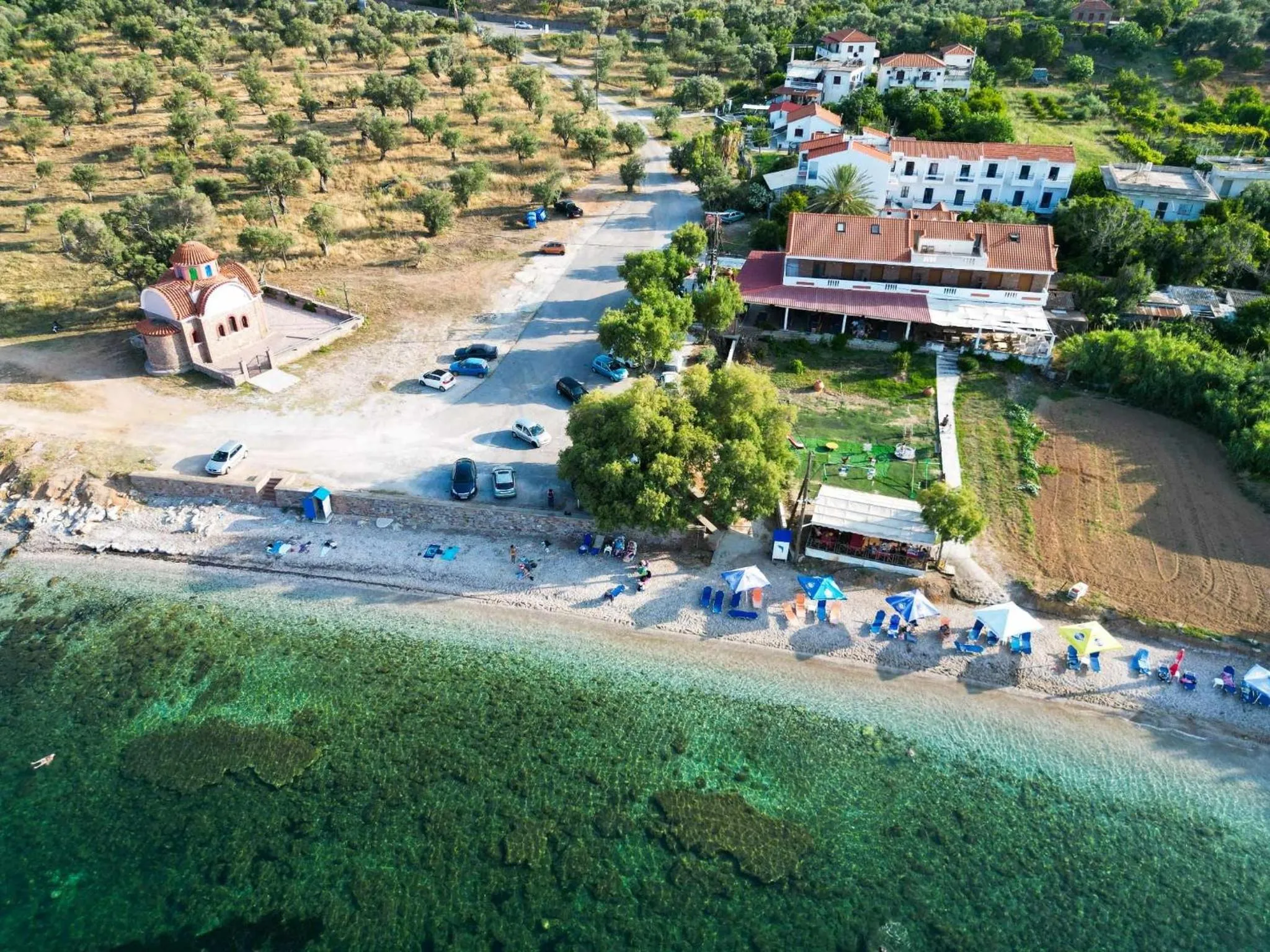 Property building in Aigeiros Apartments & restaurant