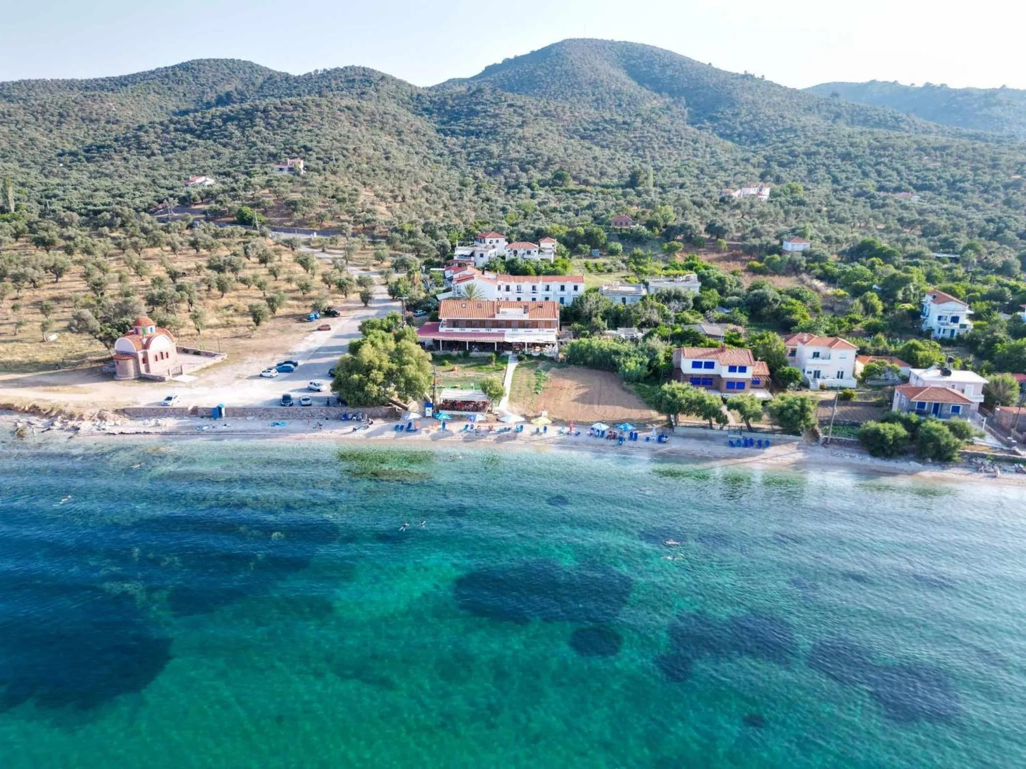 Property building in Aigeiros Apartments & restaurant