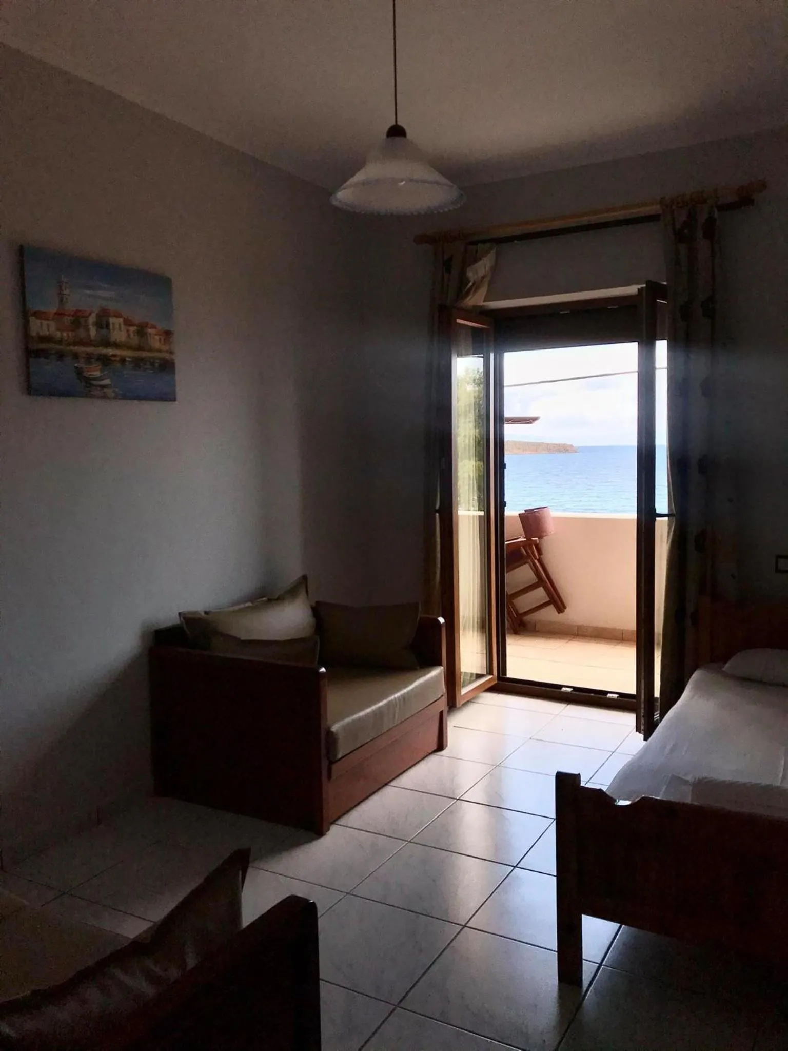 Photo of the whole room, Bed in Aigeiros Apartments & restaurant