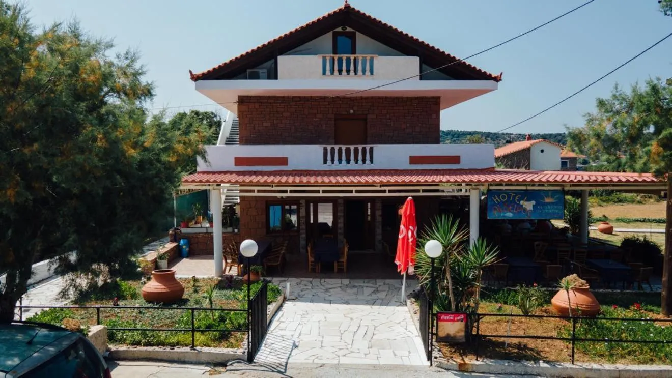 Property building in Aigeiros Apartments & restaurant