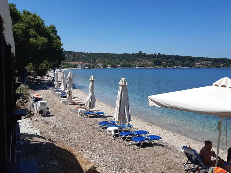 Beach in Aigeiros Apartments & restaurant
