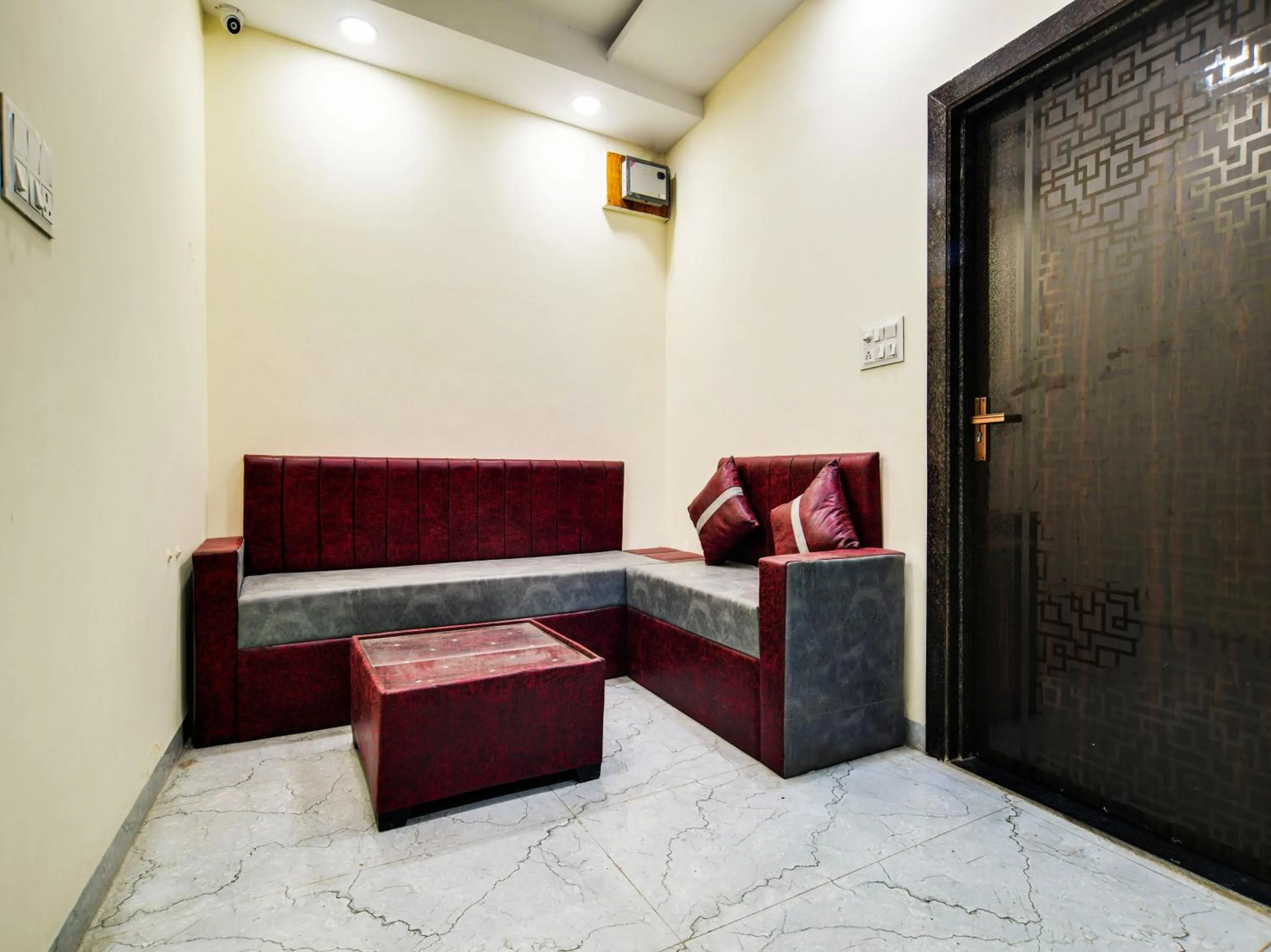 Seating area in Hotel Dev Shree