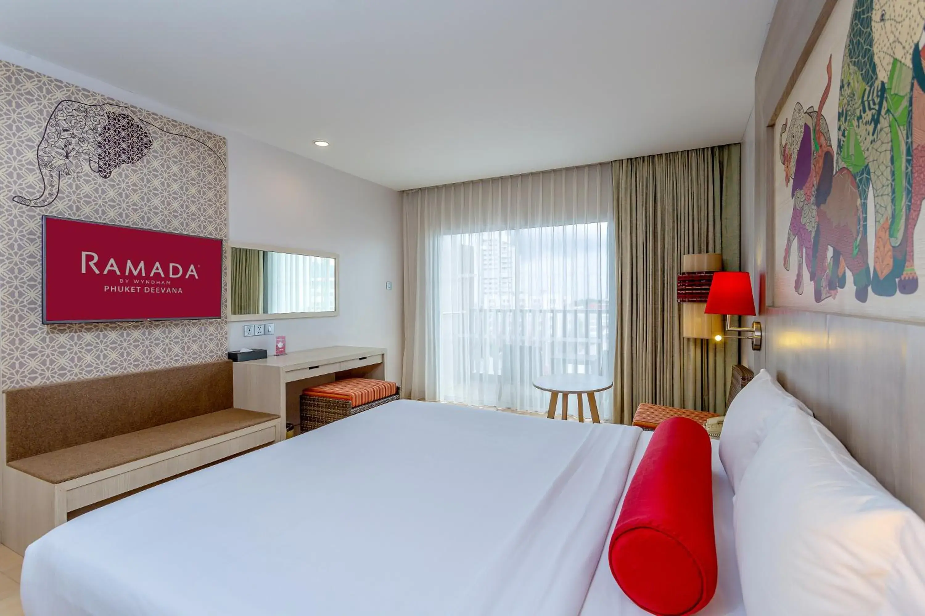 Bed in Ramada by Wyndham Phuket Deevana Bed in Ramada by Wyndham Phuket Deevana