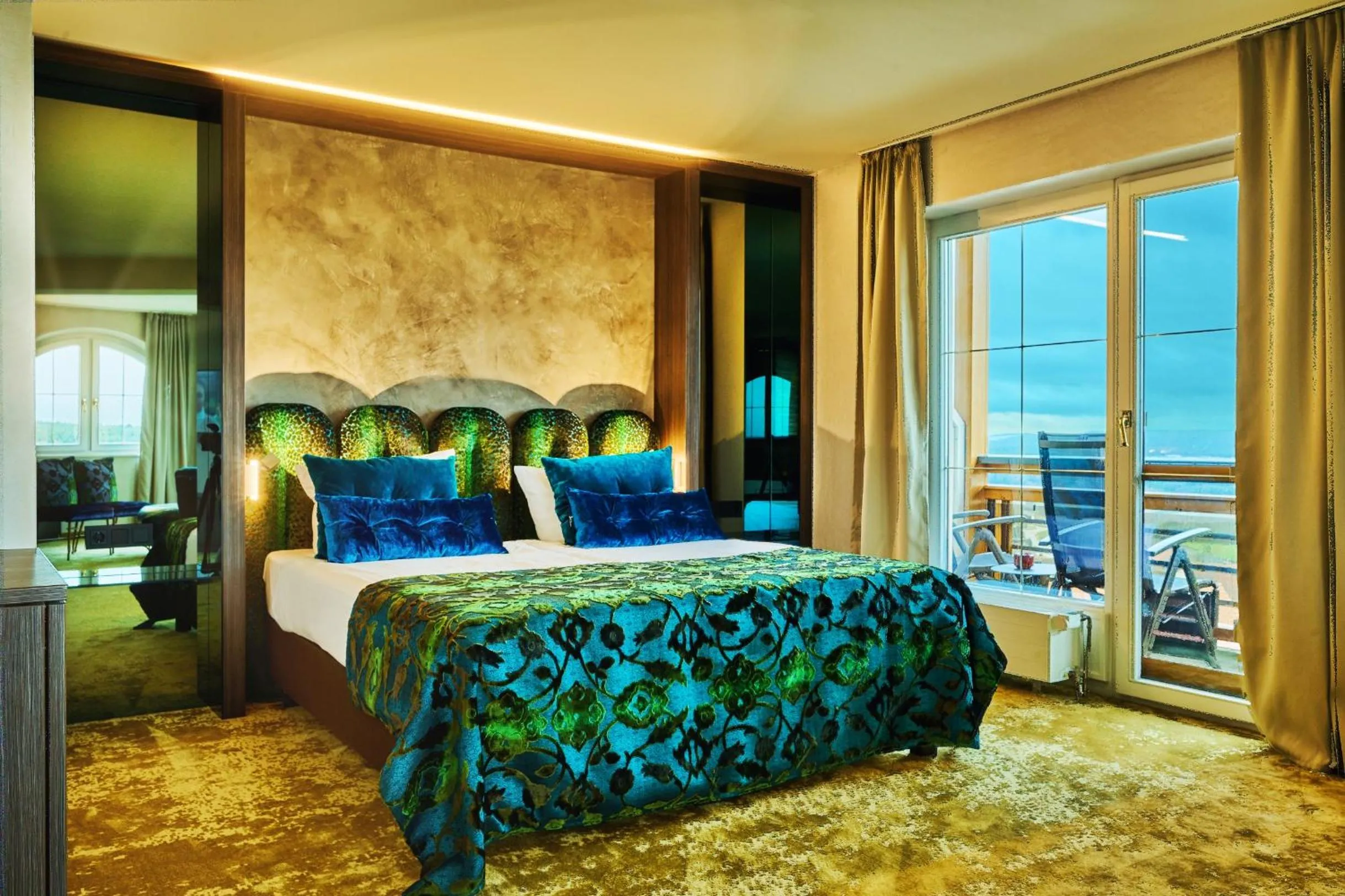 Photo of the whole room, Bed in Der Birkenhof Spa & Genuss Resort