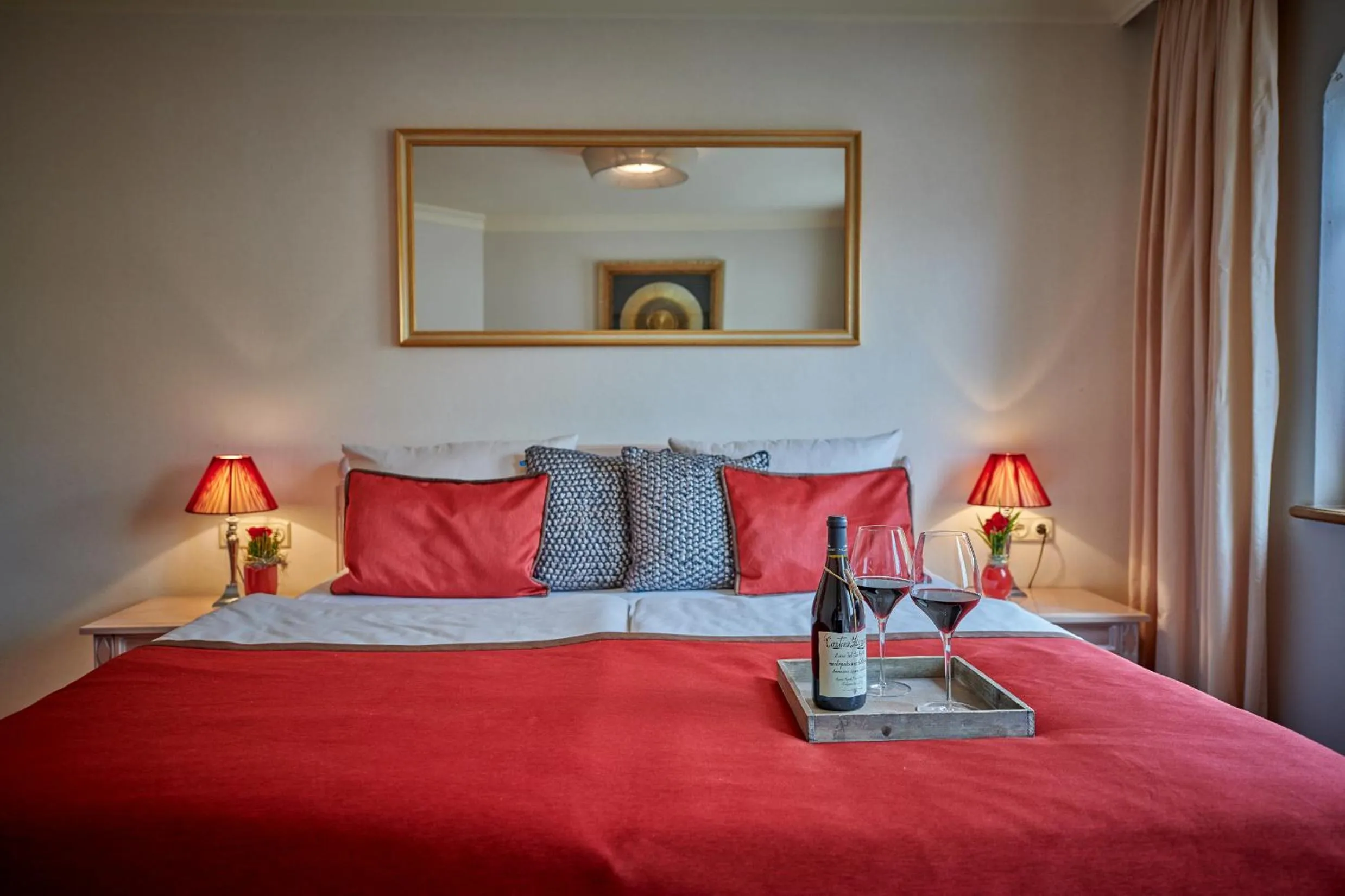 Photo of the whole room, Bed in Der Birkenhof Spa & Genuss Resort